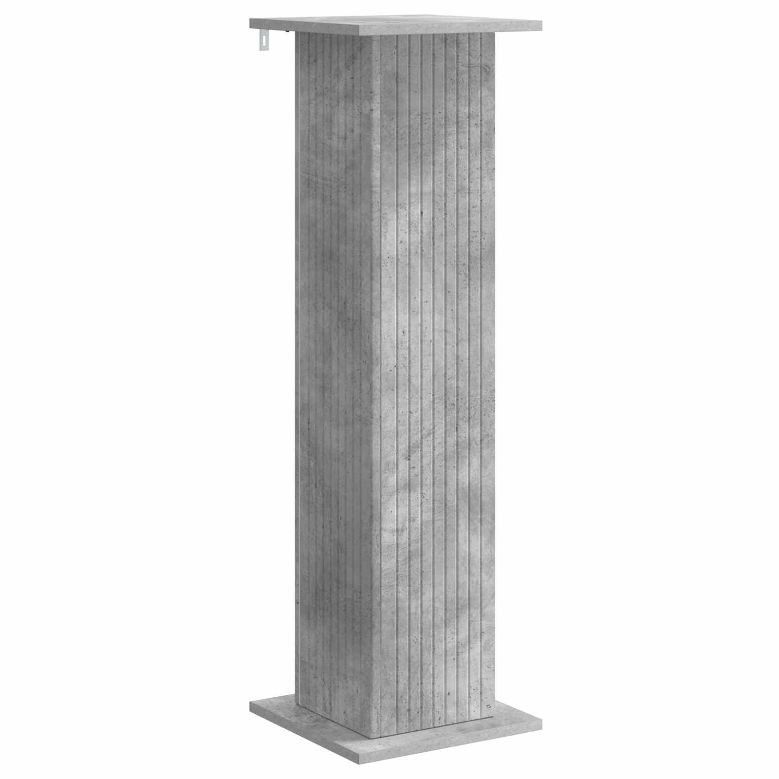 vidaXL Blumenständer Pflanzenständer Betongrau 30,5 x 30 x 100,5 cm Holzwerkstoff (1 St)