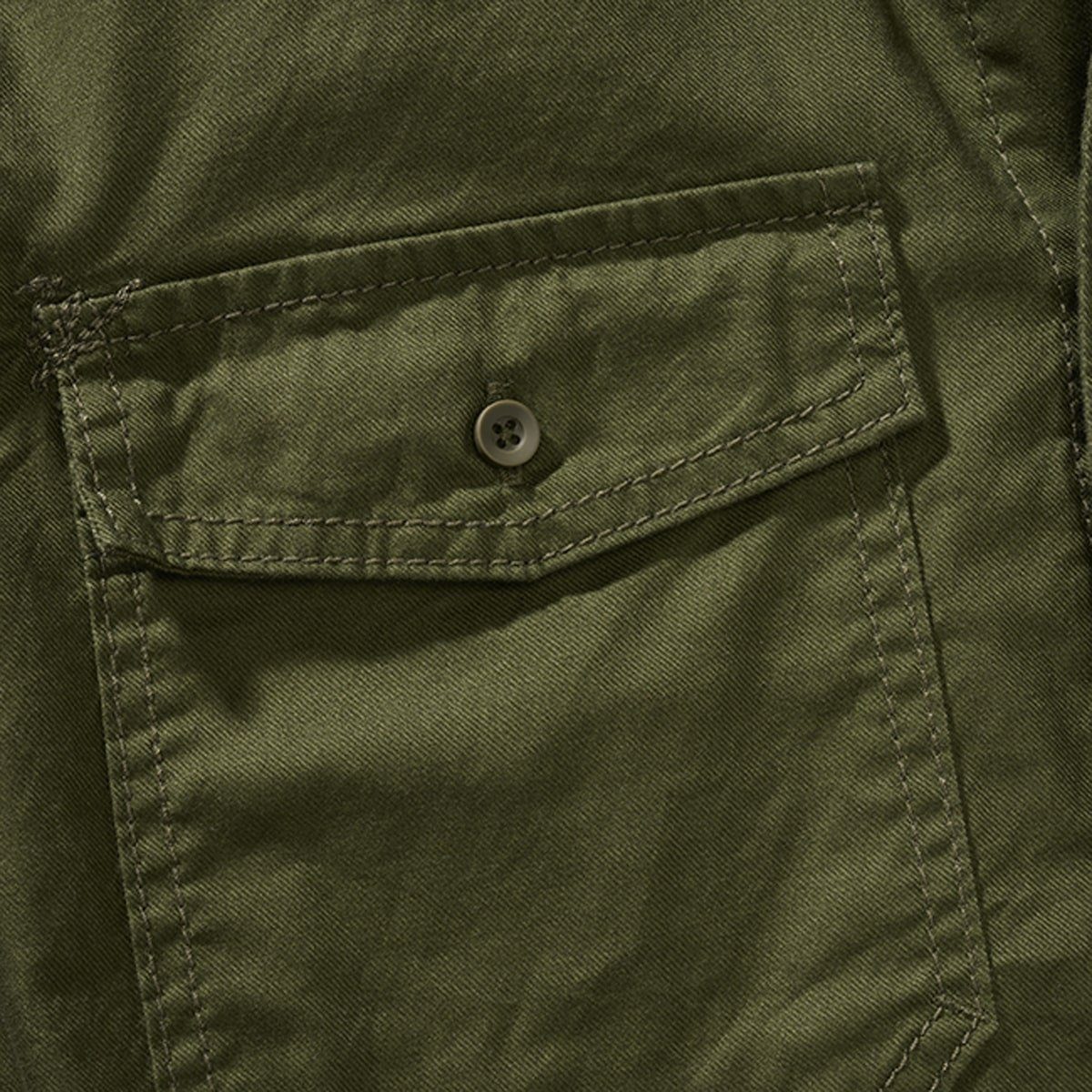 Brandit Langarm Shirt Grün-Schwarz Check Outdoorhemd Brandit Herren
