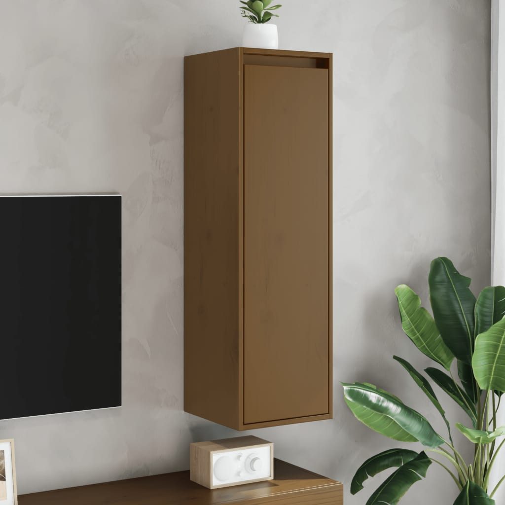 vidaXL Regal Wandschrank Honigbraun 30x30x100 cm günstig online kaufen