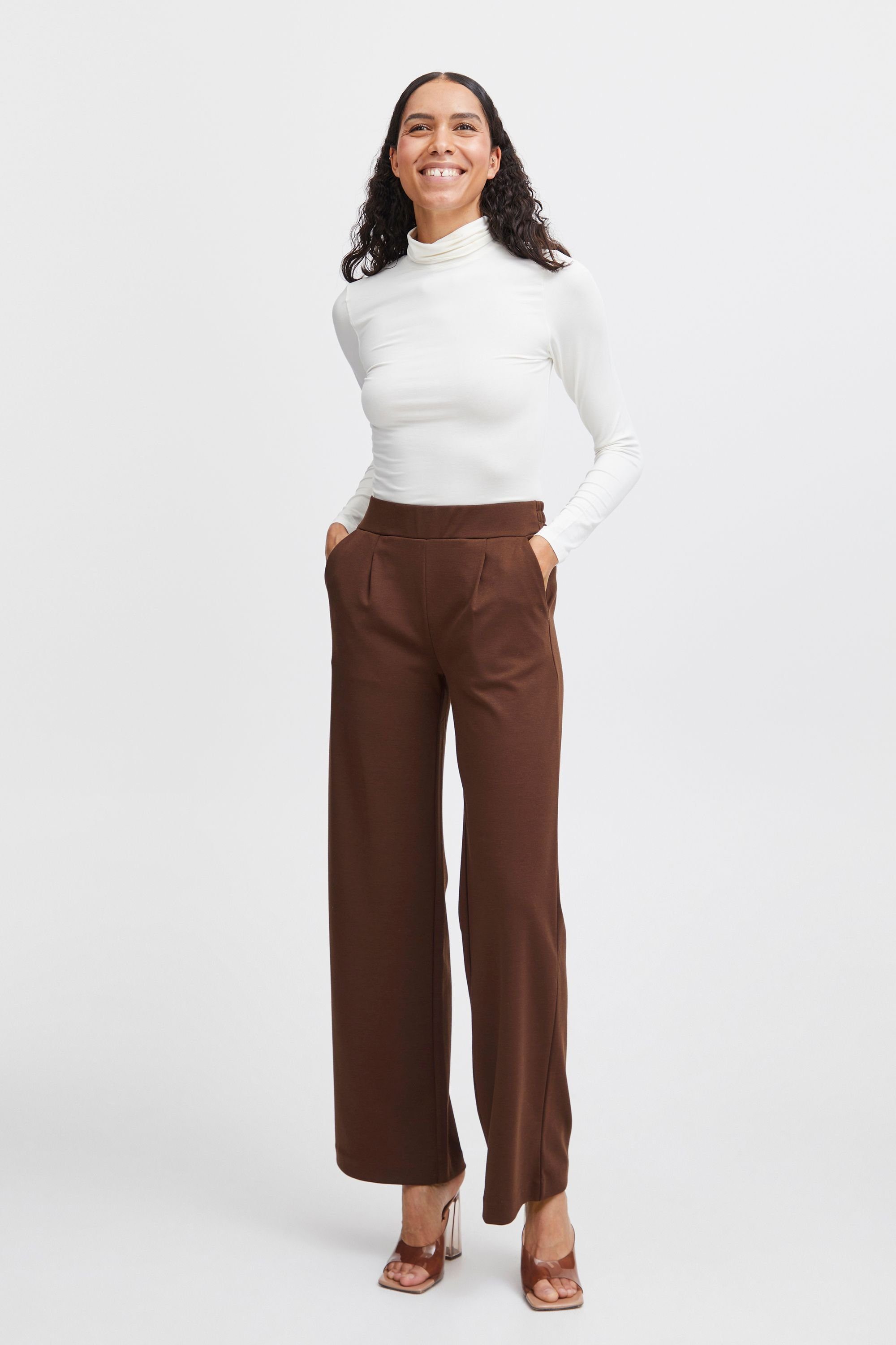 b.young Stoffhose BYRIZETTA 2 20812847 Coffee - (191419) 2 WIDE Chicory PANTS