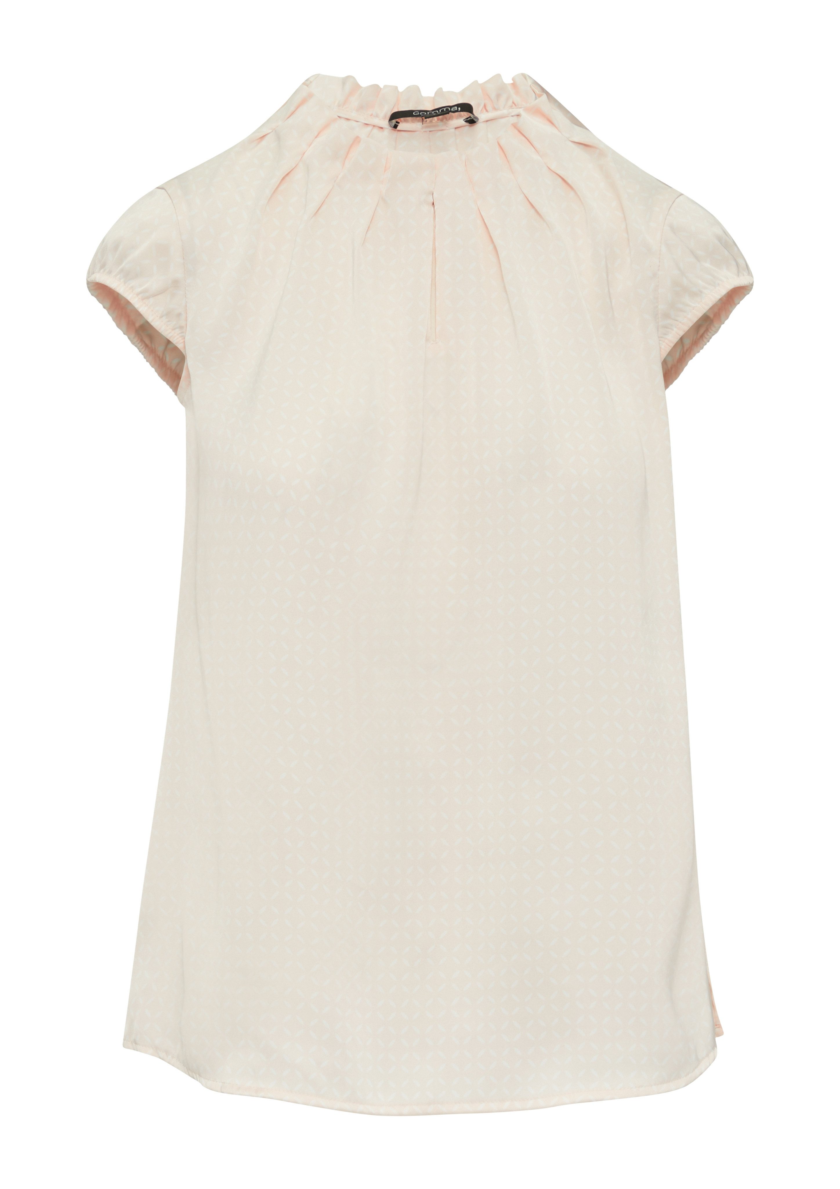 comma Satinbluse mit All-Over-Print