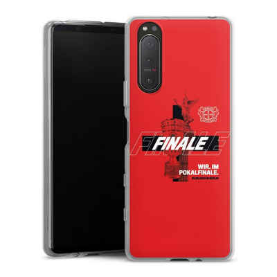 DeinDesign Handyhülle Bayer 04 Leverkusen Pokal Finale 2024 Offizielles Lizenzprodukt, Sony Xperia 5 II 5G Silikon Hülle Bumper Case Handy Schutzhülle