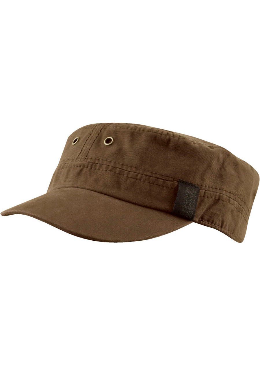 chillouts Army Cap Dublin Hat Cap im Mililtary-Style braun