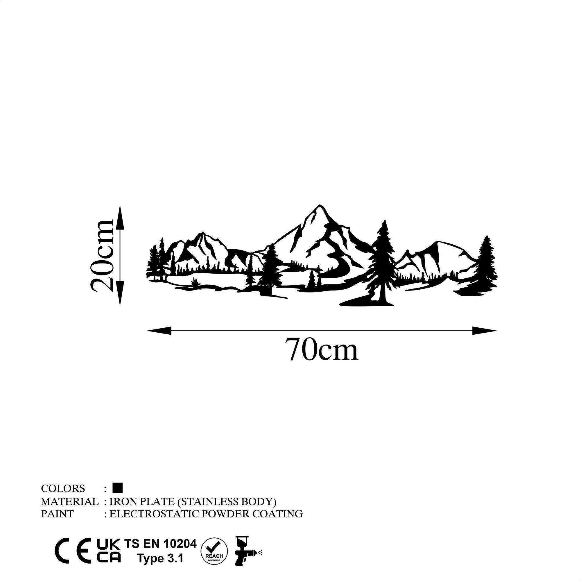 Wallity Wanddekoobjekt 100% METAL (Thickness: 1,5 günstig online kaufen