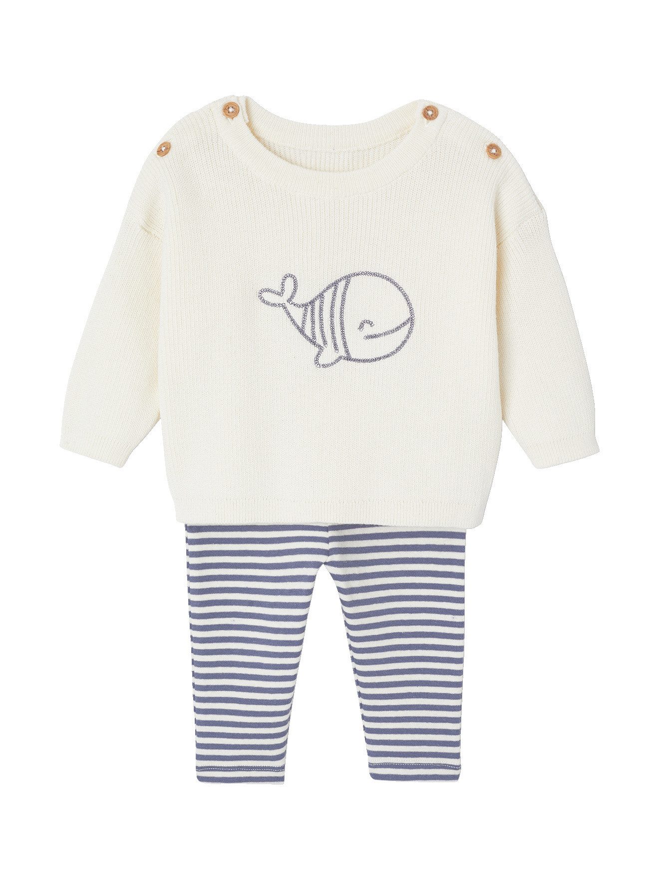 Shirt & Hose Jungen Baby-Set: Pullover & Strickhose