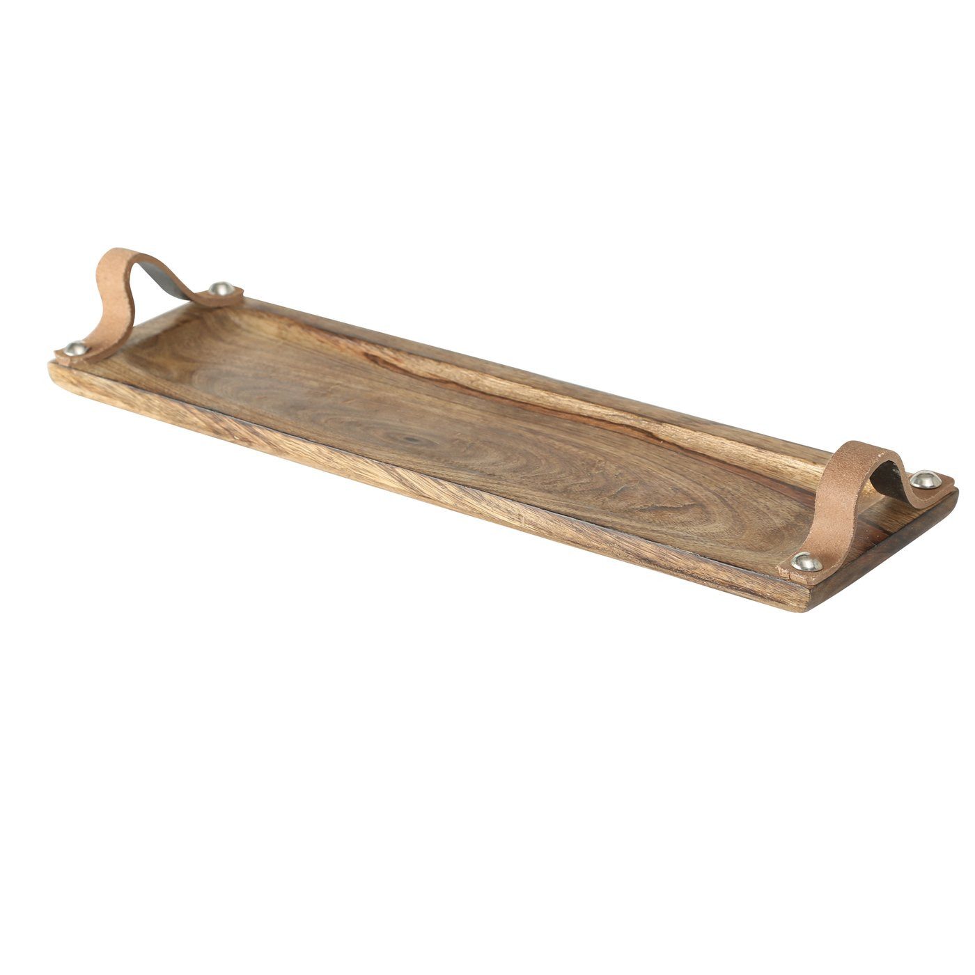 BOLTZE GRUPPE GmbH Dekotablett Dekotablett Malus Mangoholz B.18 L 46 cm Stückpreis