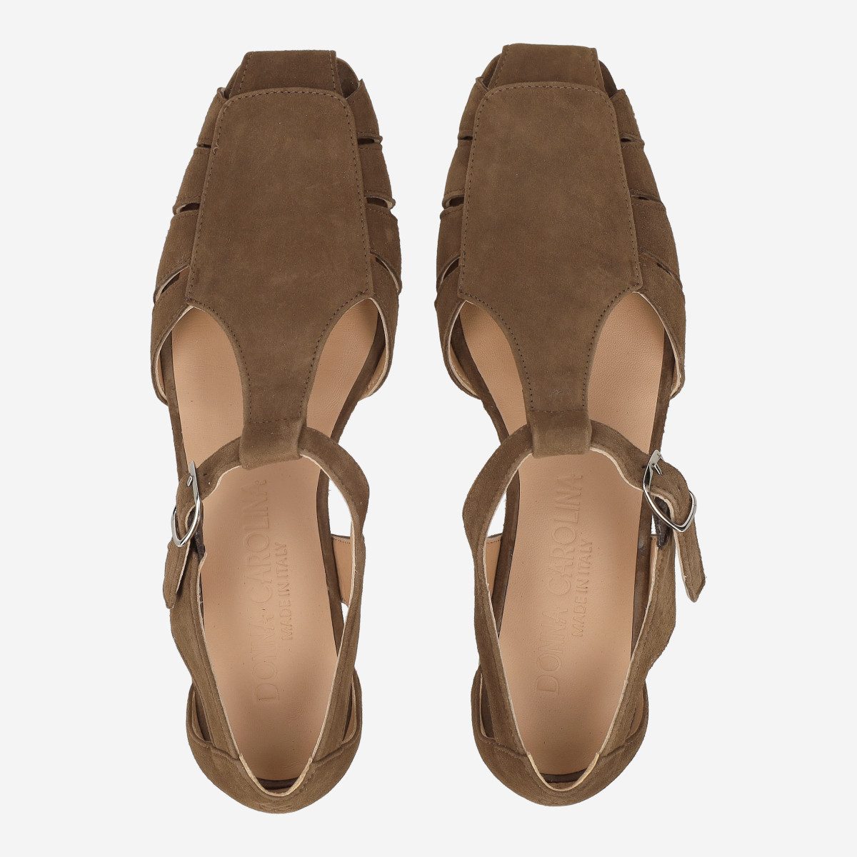 Donna Carolina Donna Carolina ALGI WEB 57.475.453-001, Sandaletten, Braun, Damen Sandalette
