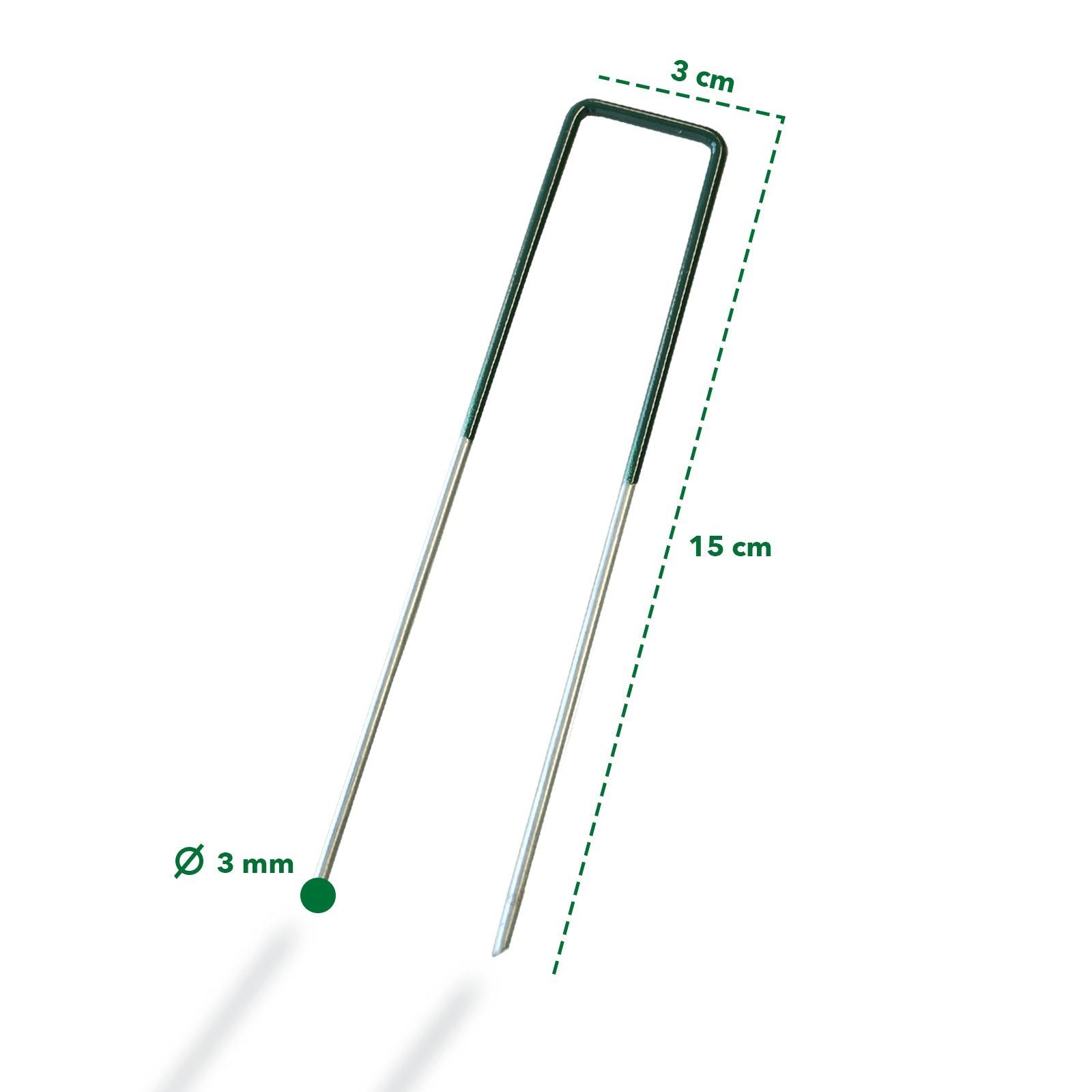 Karat Bodenanker Erdanker, Verzinkt mit PVC-Beschichtung, Anker, (100-St)