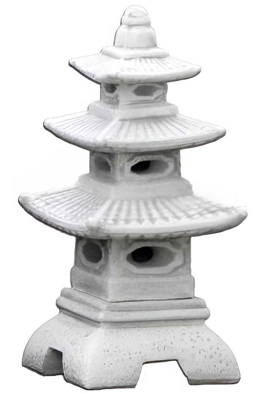 Xlmoebel Skulptur Japanische Gartenlampe mit Vogeltränke und Beleuchtung (Skulptur), Hergestellt in Europa