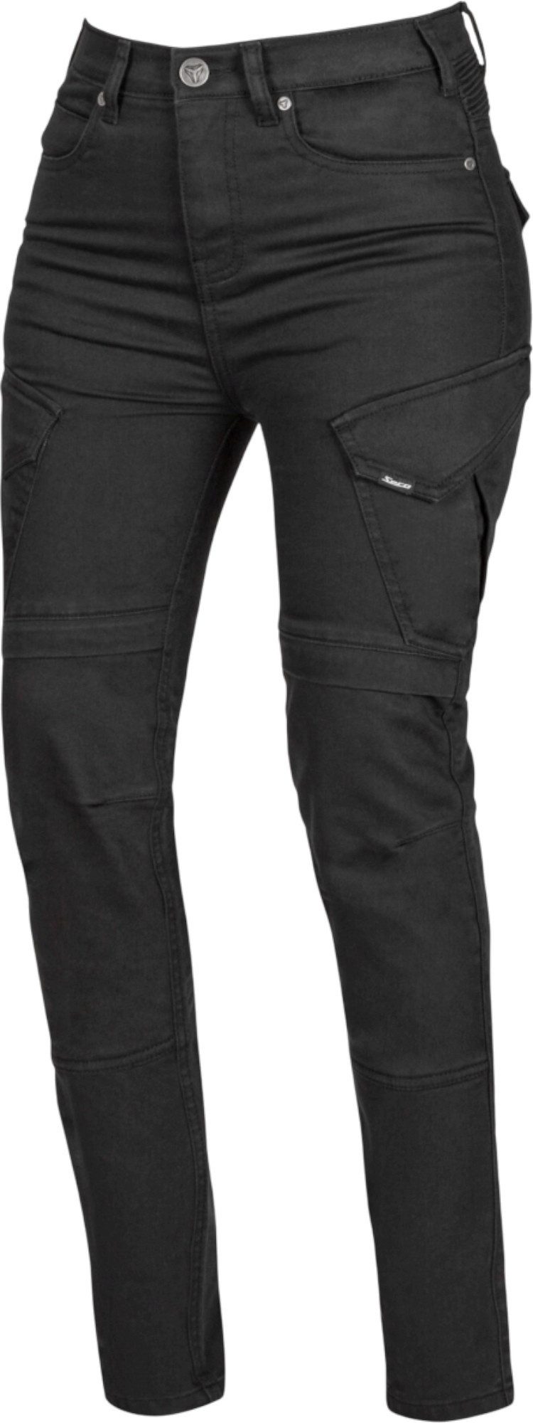 SECA Motorradhose Seca Squadron Damen Motorrad Jeans Hüftprotektoren enthalten,Knieprotektoren enthalten