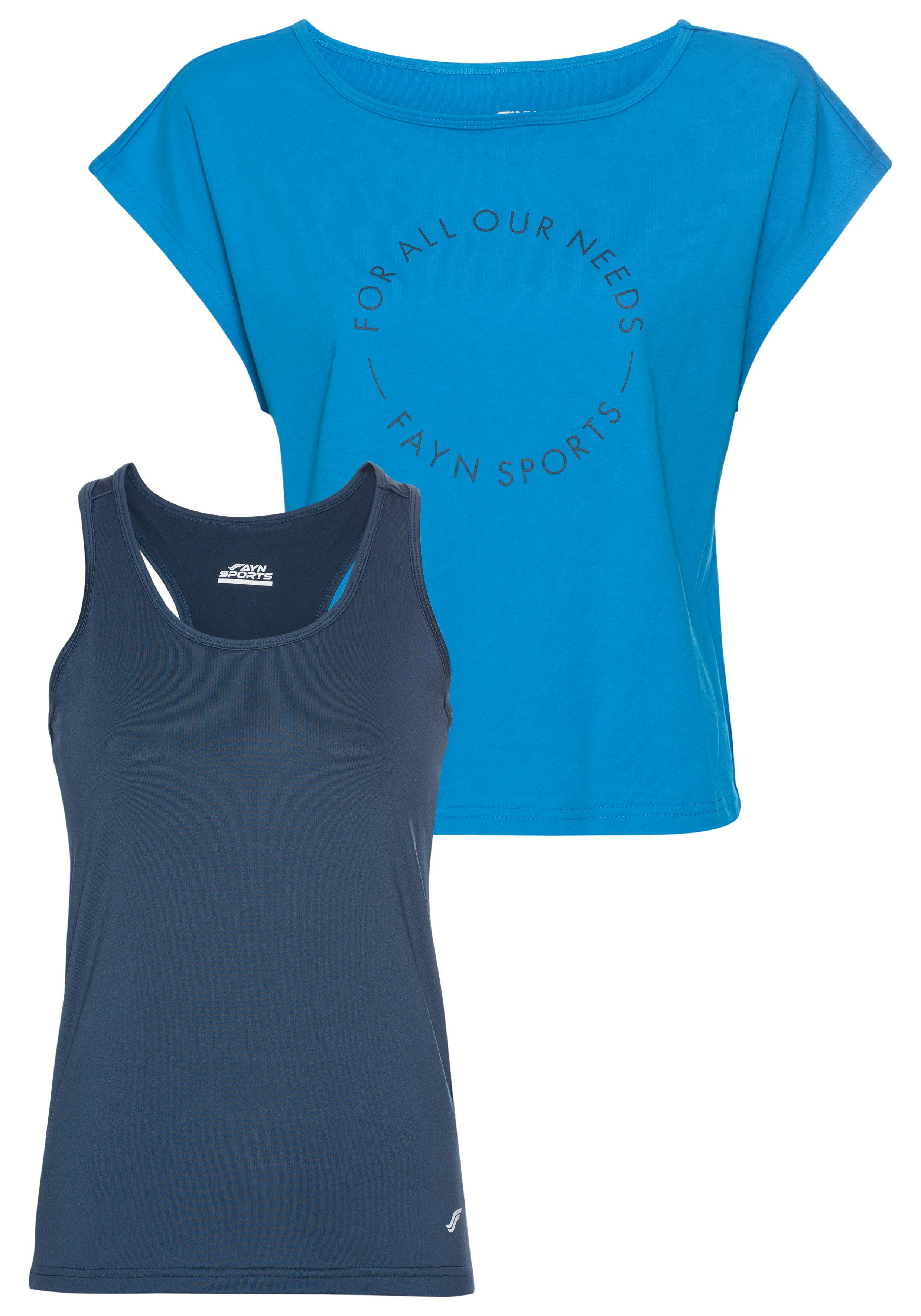 FAYN SPORTS Trainingsshirt 2-tlg. Shirt & Top (Spar-Set, 2-tlg) Top mit Rin günstig online kaufen
