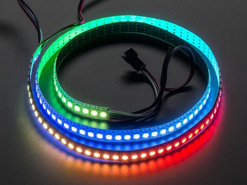 Adafruit NeoPixel Digital RGB LED Steifen 144 LED, weiß, 1m Smarter LED-Lichtstreifen