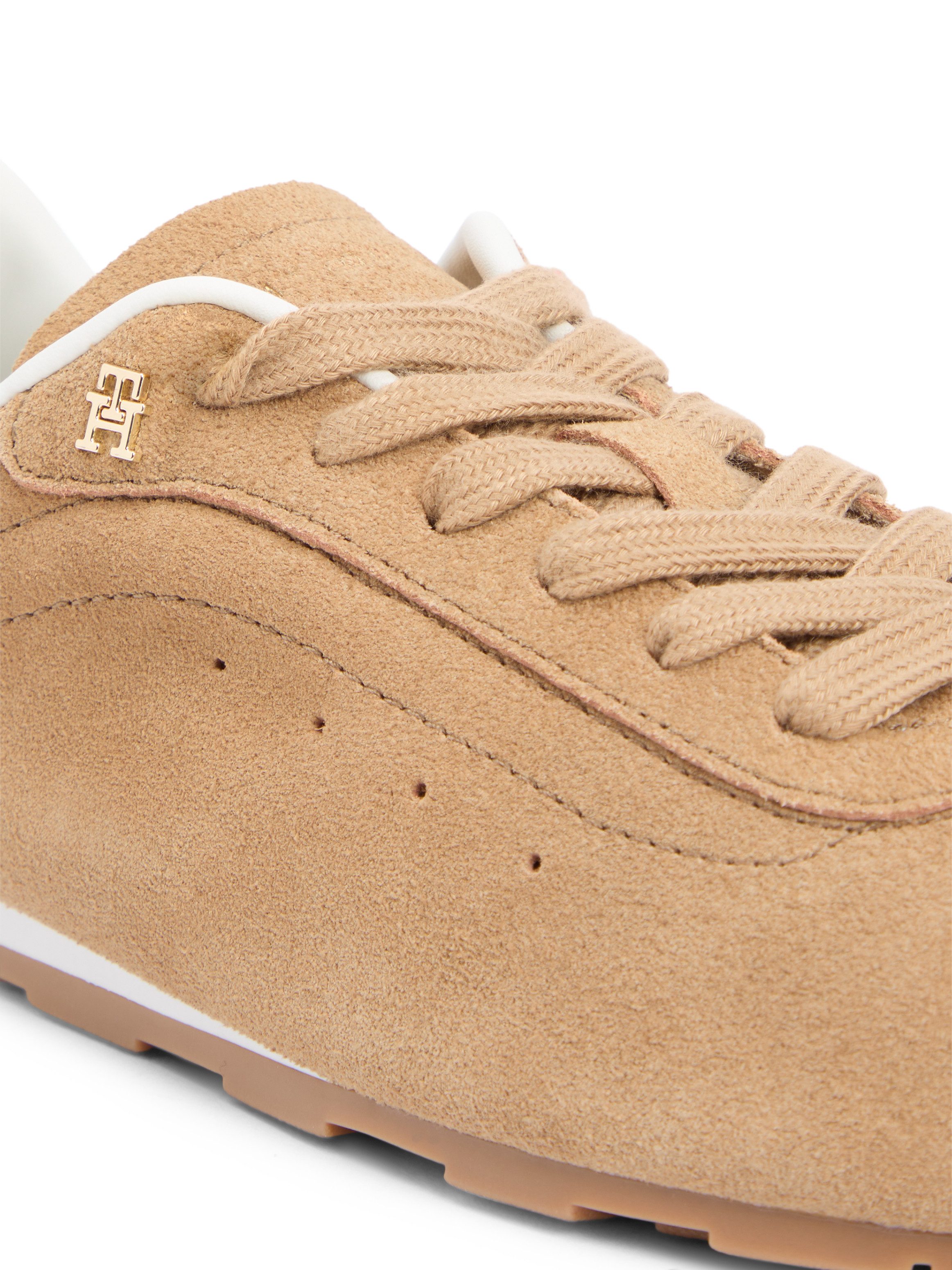 Tommy Hilfiger TH BELLA LOW RUNNER SUEDE Sneaker Halbschuh, Schnürer, Freiz günstig online kaufen