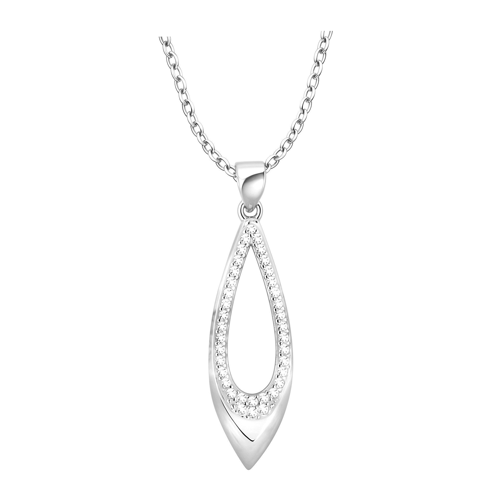 Sofia Milani Kette mit Anhänger Oval, 925 Silber Damen Schmuck - N0839 günstig online kaufen