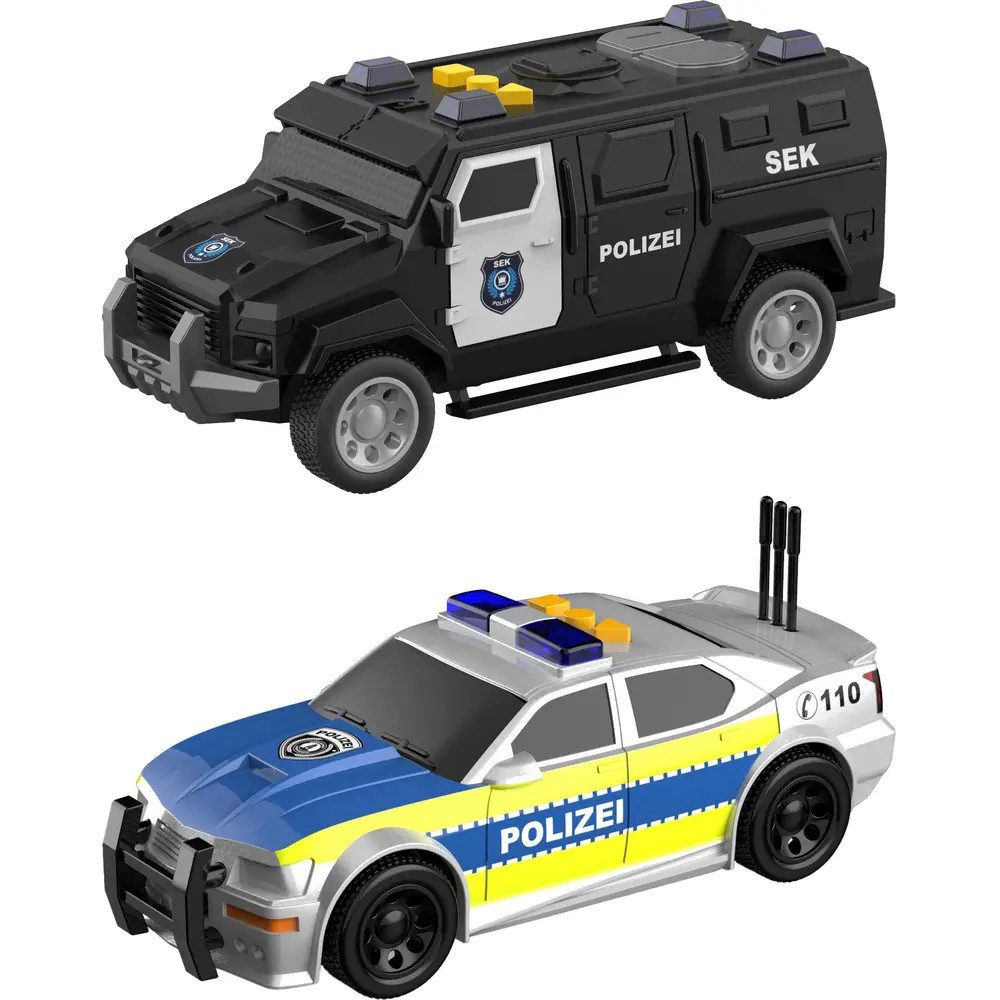 Vedes Spielzeug-Auto Speedzone Polizei & SWAT Fahrzeuge mit Licht & Sound günstig online kaufen