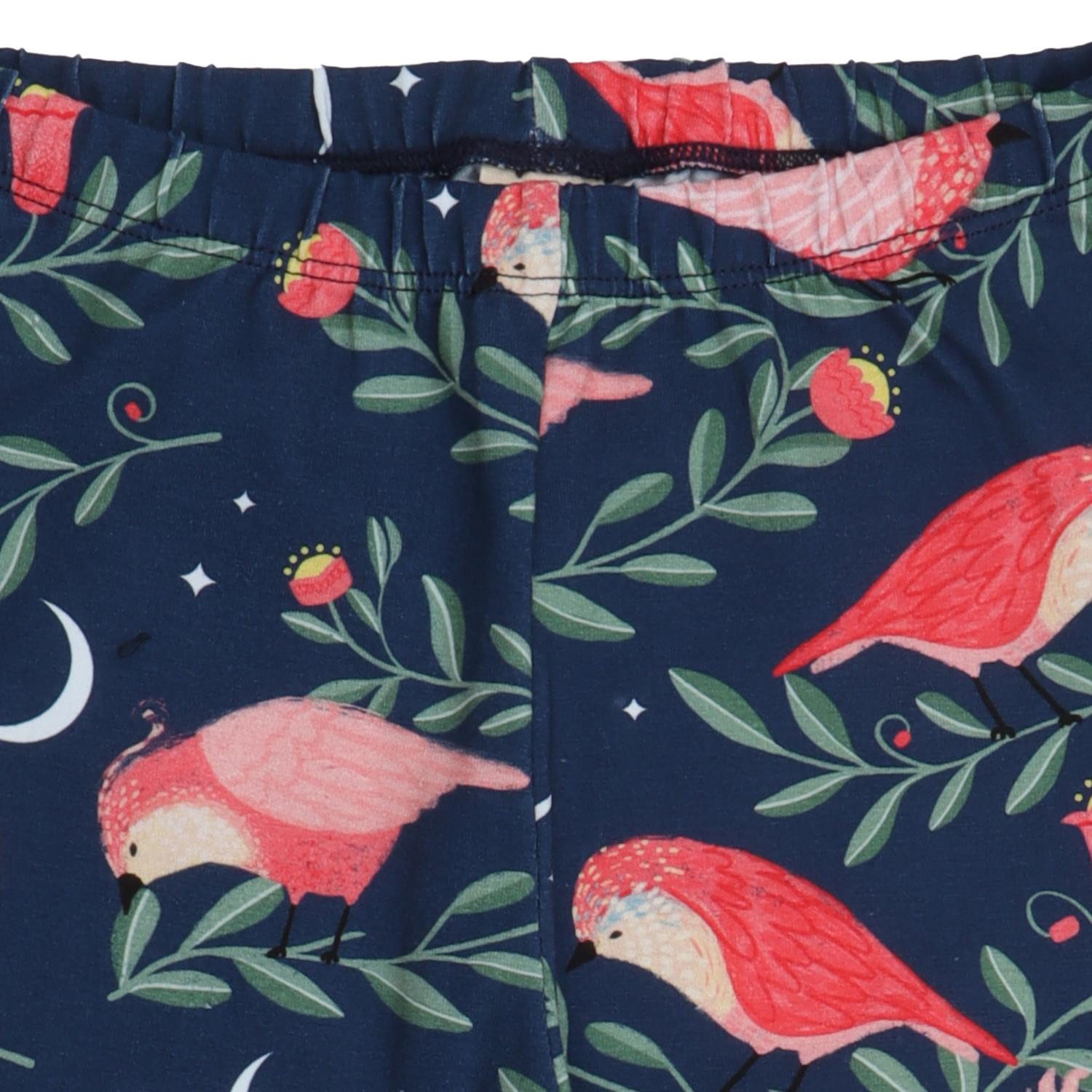 Walkiddy Leggings Leggings mit Vogelmotiv aus Bio-Baumwolle für Kinder Bio Baumwolle,GOTS,Kinderbekleidung,nachhaltige Klamotten,Leggings