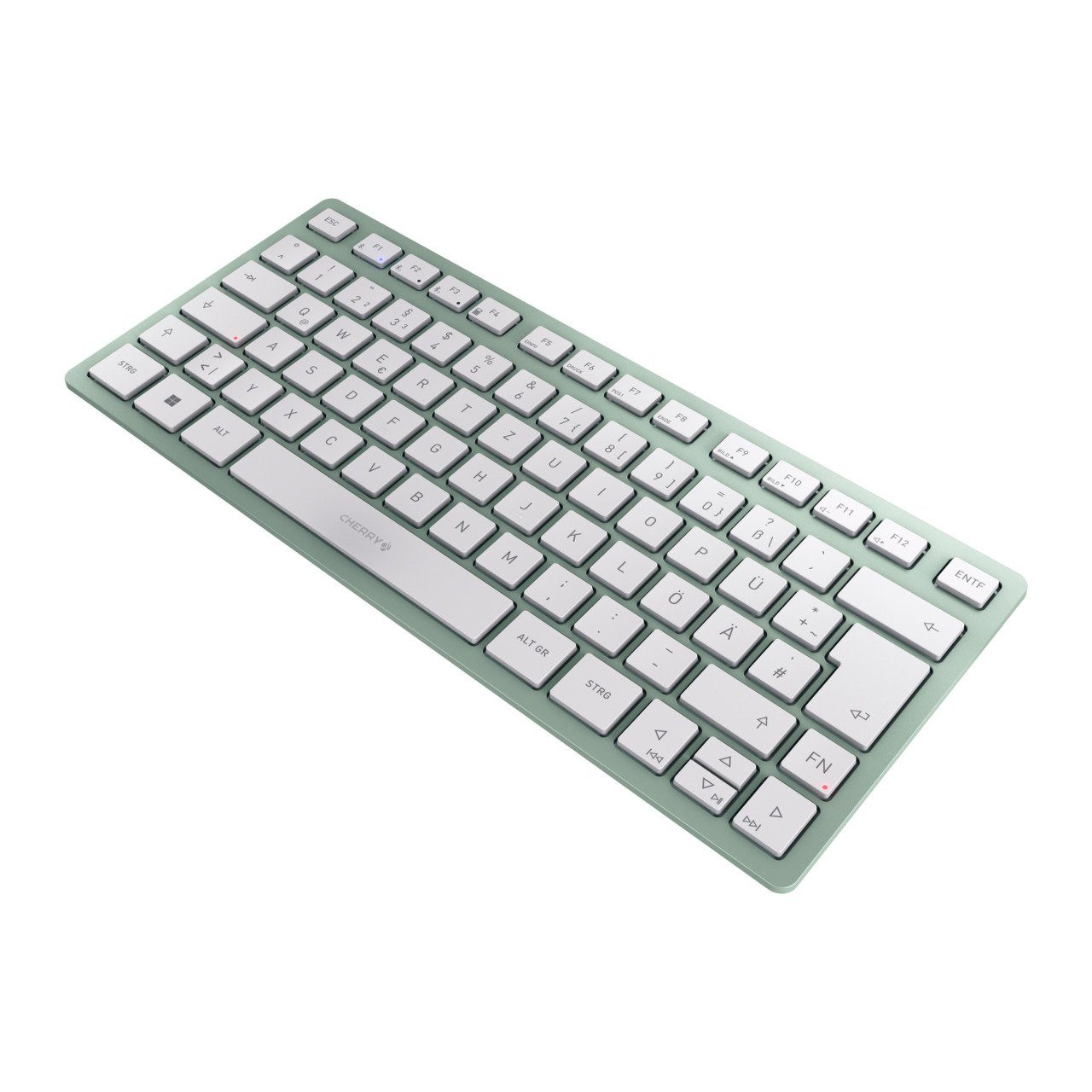 Cherry KW 7100 MINI BT Wireless-Tastatur (Multipoint 3 BT, Inkl. Transporttasche)