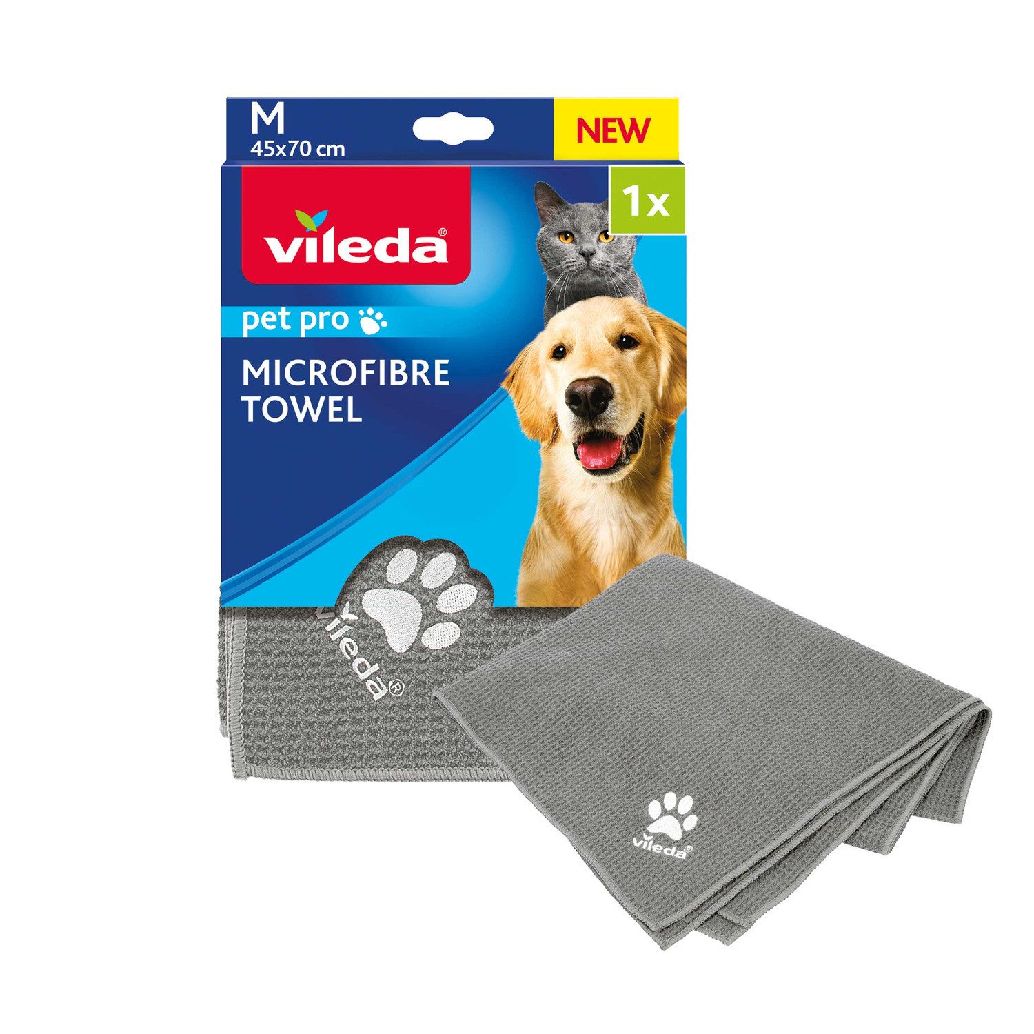 Vileda Tierdecke, Pet Pro M Mikrofaser-Handtuch für Haustiere günstig online kaufen