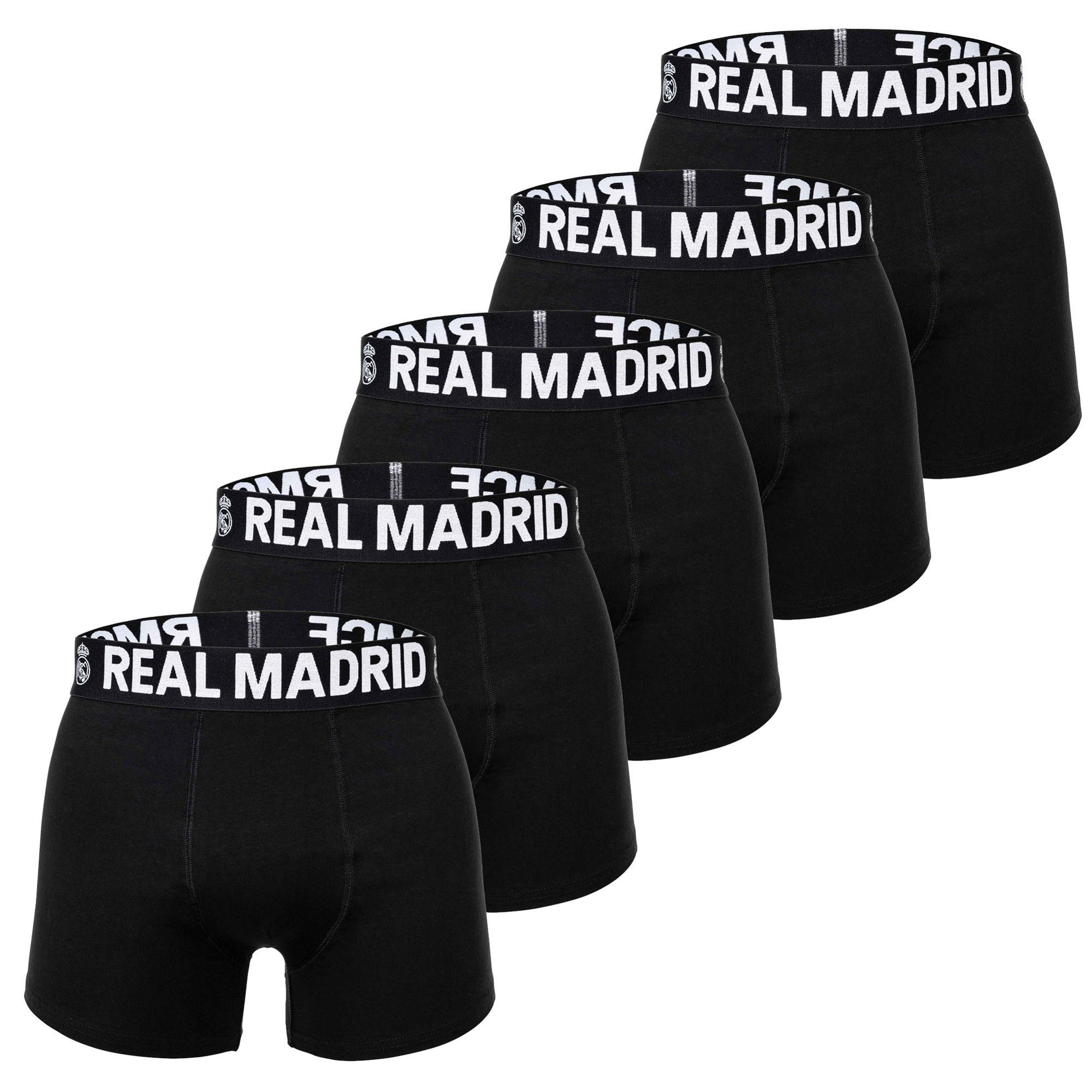 Real Madrid Boxer Herren Boxershort 5er Pack Baumwolle (Packung, 5er Pack)