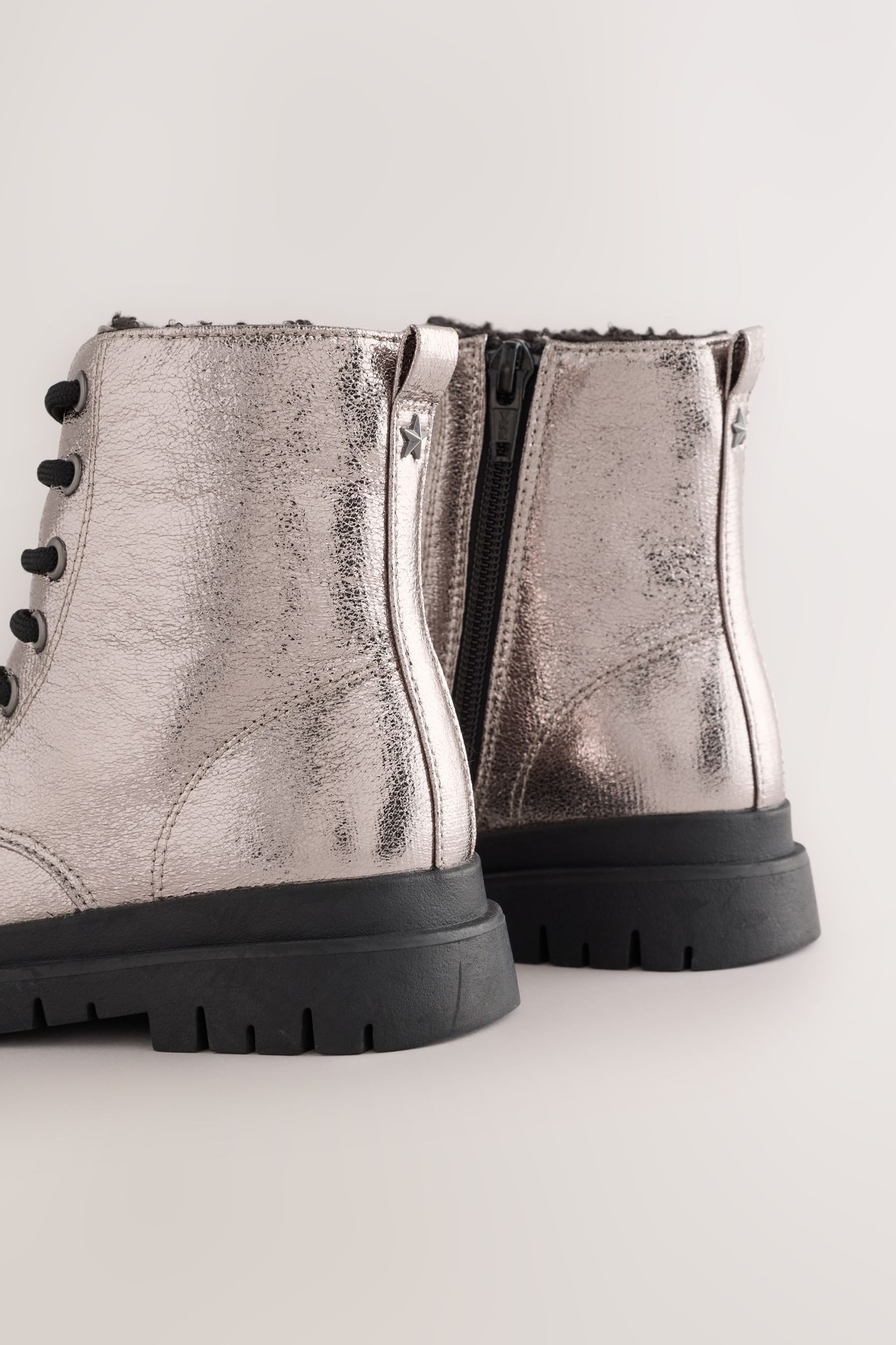 Next Warm gefütterte Schnürstiefel Schnürstiefel – Bild 3 von 5
