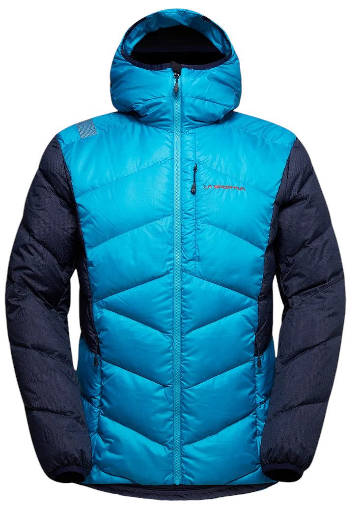 Winterjacke Bivouac Down (leicht, Wärmeisolierung, Skitouring) tropicblau/seablau
