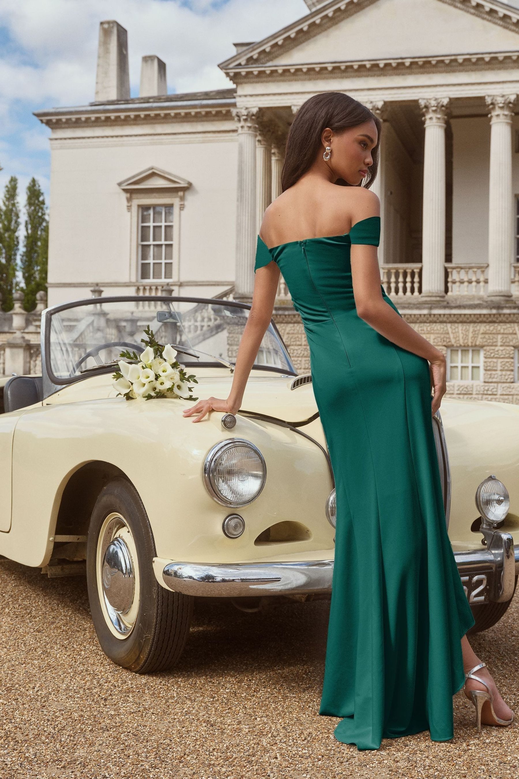 LIPSY Abendkleid Lipsy Bardot-Brautjungfernkleid, Regular (1-tlg) günstig online kaufen