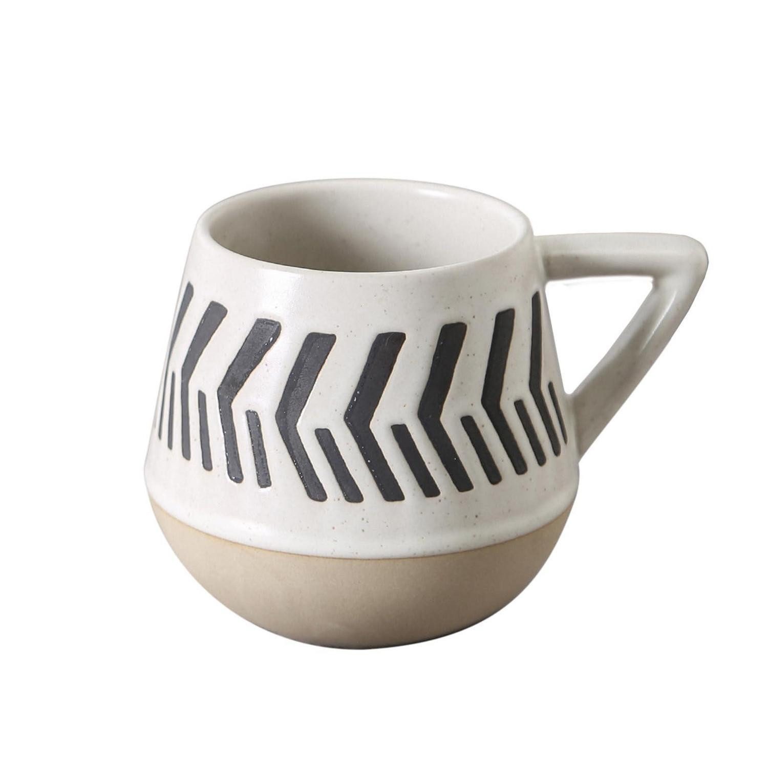 LuxusKollektion Tasse Teetasse Bunt Handbemalt Keramik 480ml, Keramik