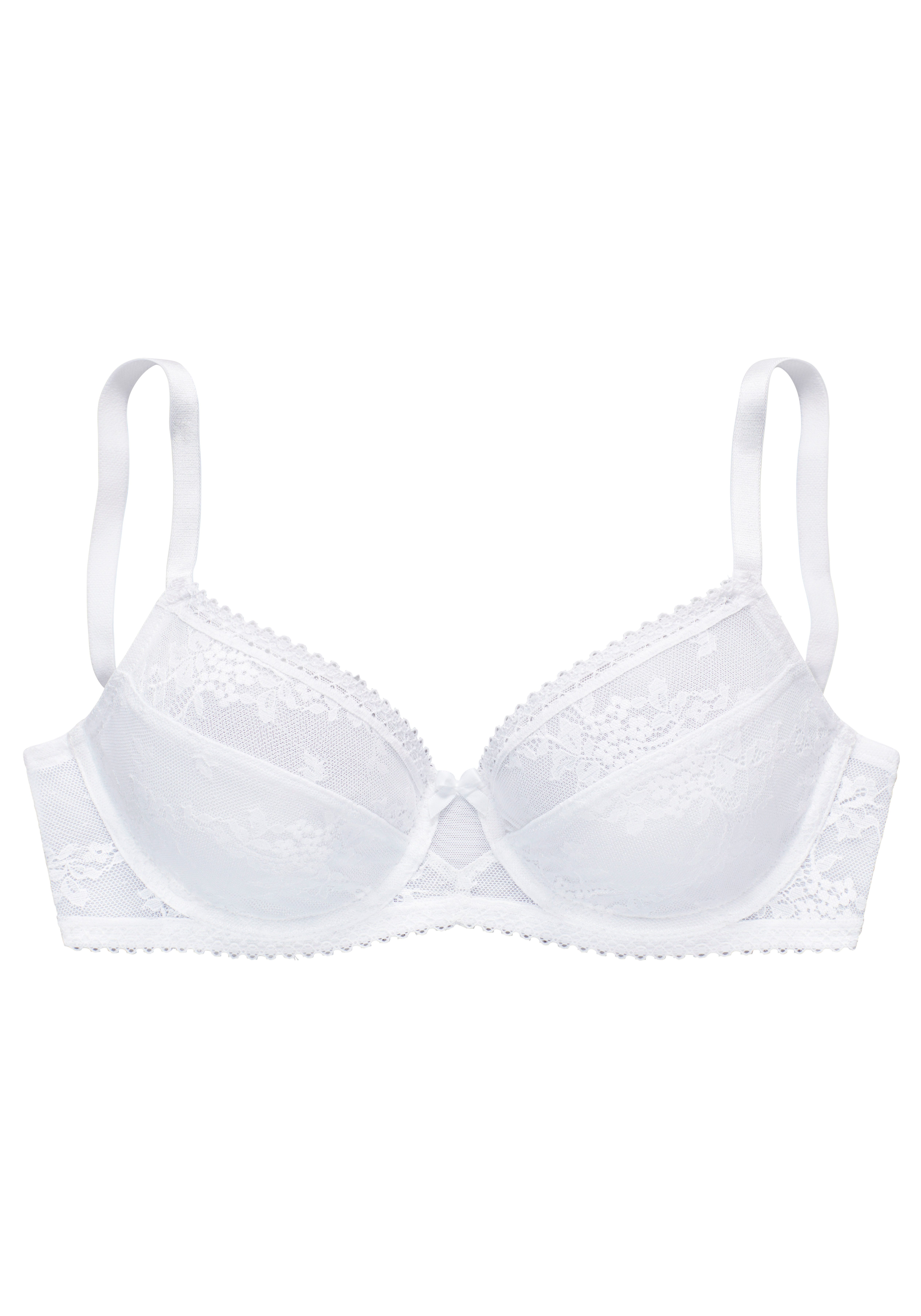 LASCANA Bügel-BH aus feiner Jacquardspitze, sexy Dessous. Reduzierter Preis € 26,99. Unverbindliche Preisempfehlung € 34,99