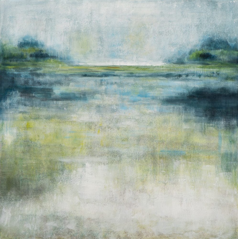 ArtUniverse Gemälde Leinwandbild Impression Wasser 100 x 100 cm, Abstrakt