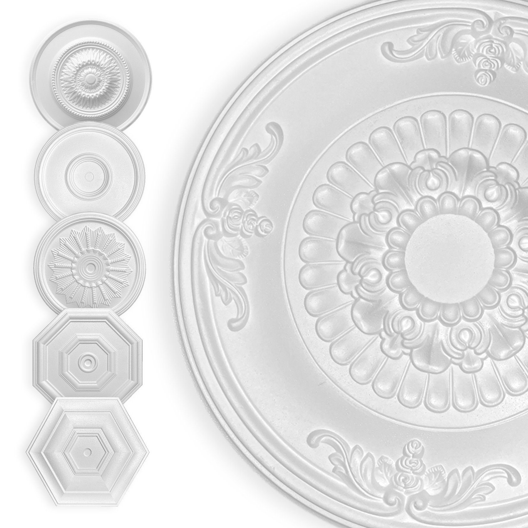Hexim Wanddekoobjekt Tulpe 70cm (HEXIM Stuckrosette günstig online kaufen