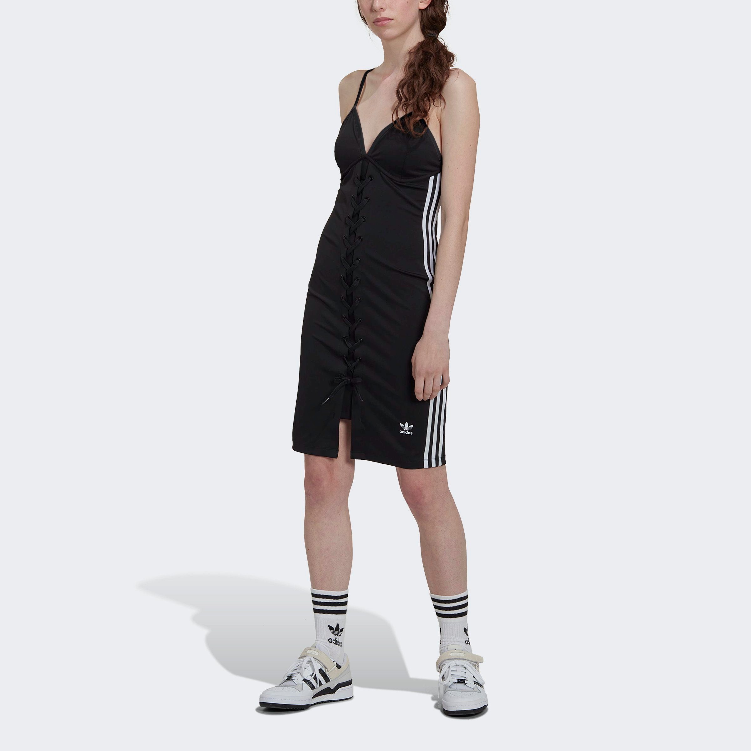 ist eine große Lagerräumung adidas Originals STRAP KLEID BLACK LACED Sommerkleid ALWAYS ORIGINAL