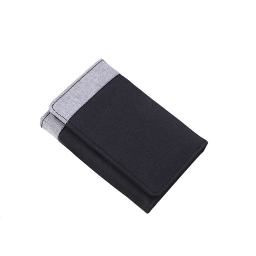 Coonoor Mini Geldbörse Canvas Tri-Fold Geldbörse günstig online kaufen