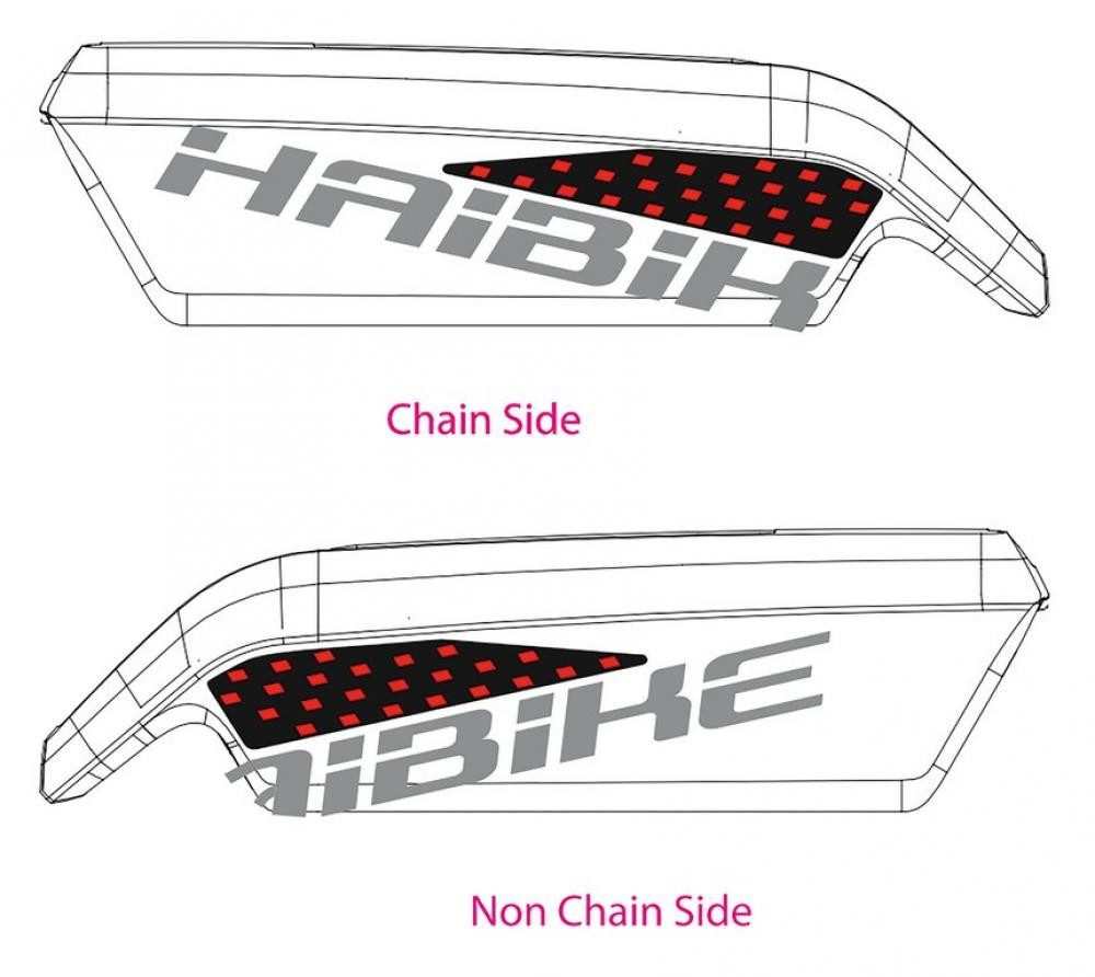 BOSCH S-Pedelec BOSCH Dekor S/Xduro f.Batteriegehäuse 2018,HB-S08 rot+schwarz glossy