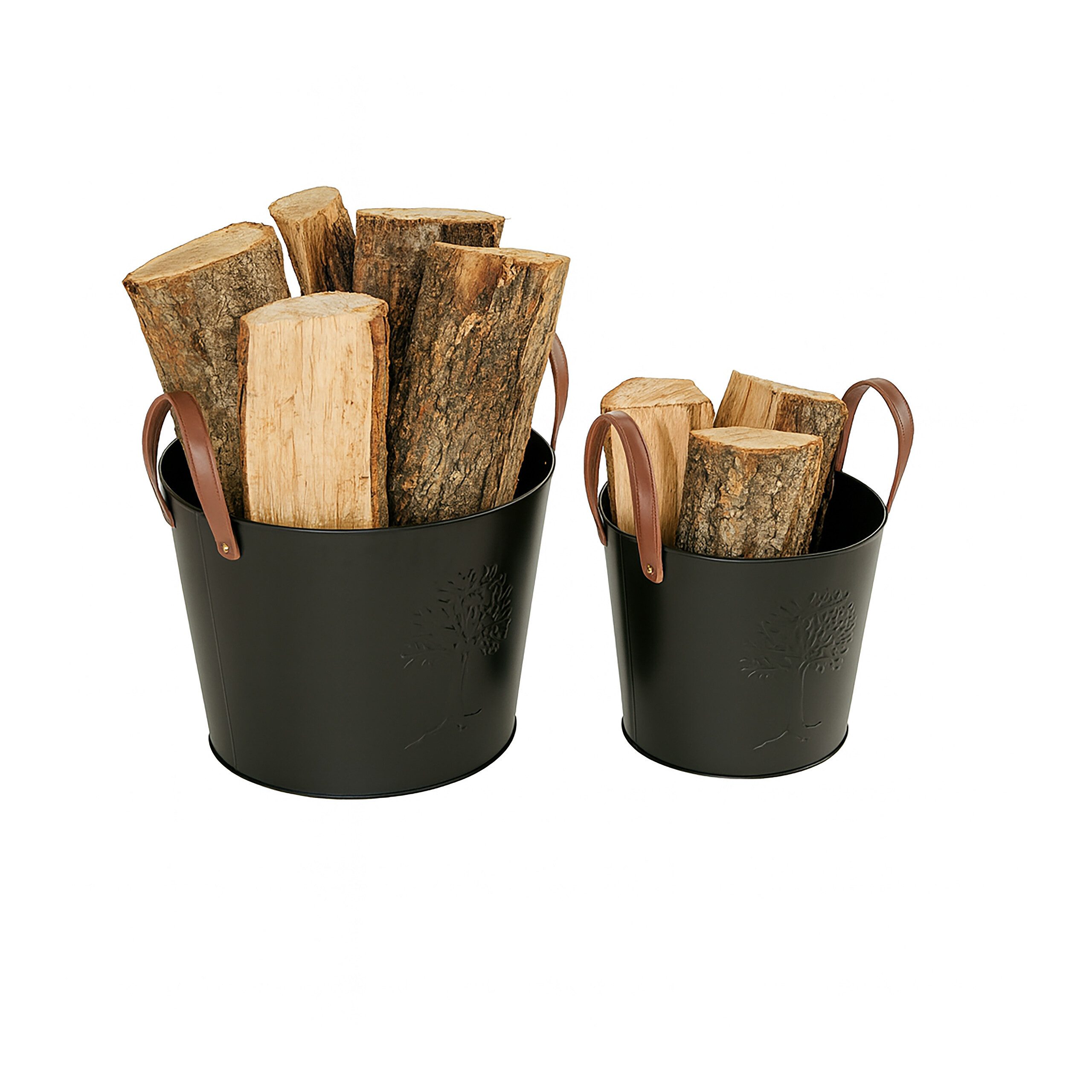 relaxdays Kaminholzkorb 2er Set (1 St)