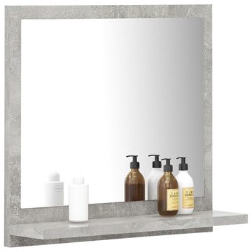vidaXL Badezimmerspiegelschrank Badspiegel Betongrau 40x10,5x37 cm Holzwerkstoff (1-St)