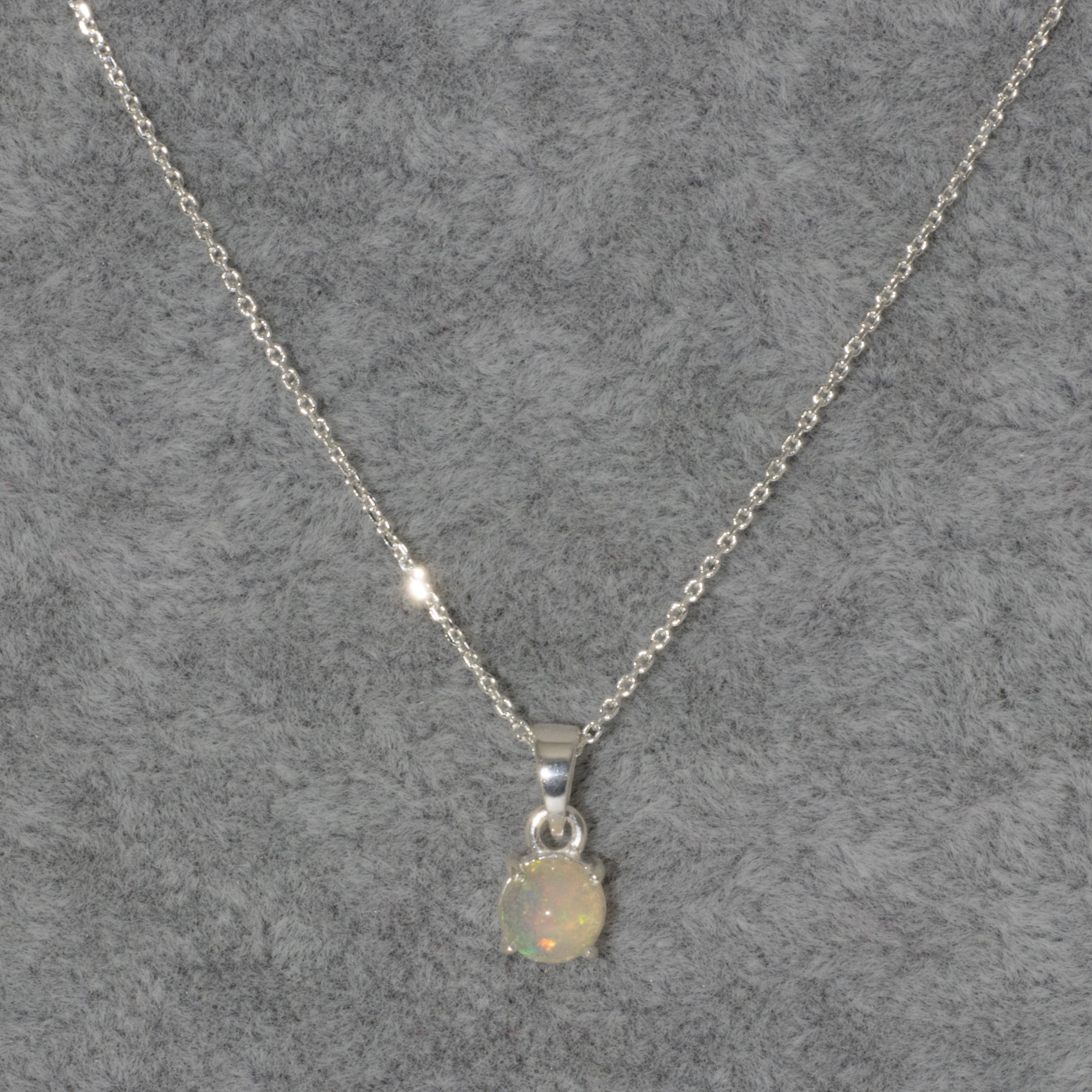 Kette mit Anhänger Anhänger echter Edel Opal 6 mm mit Kette günstig online kaufen