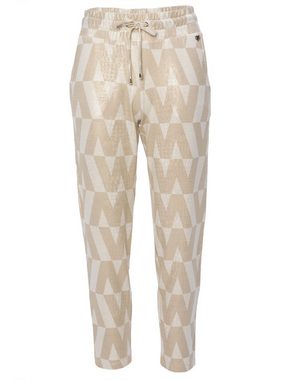 MONACO blue WEEKEND Jogger Pants Sweathose figurumspielend mit "MW"-Print