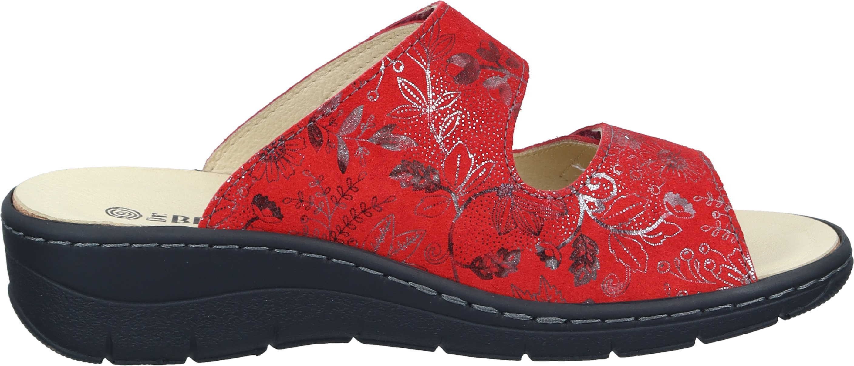 Dr. Brinkmann Pantoletten Pantolette aus Veloursleder