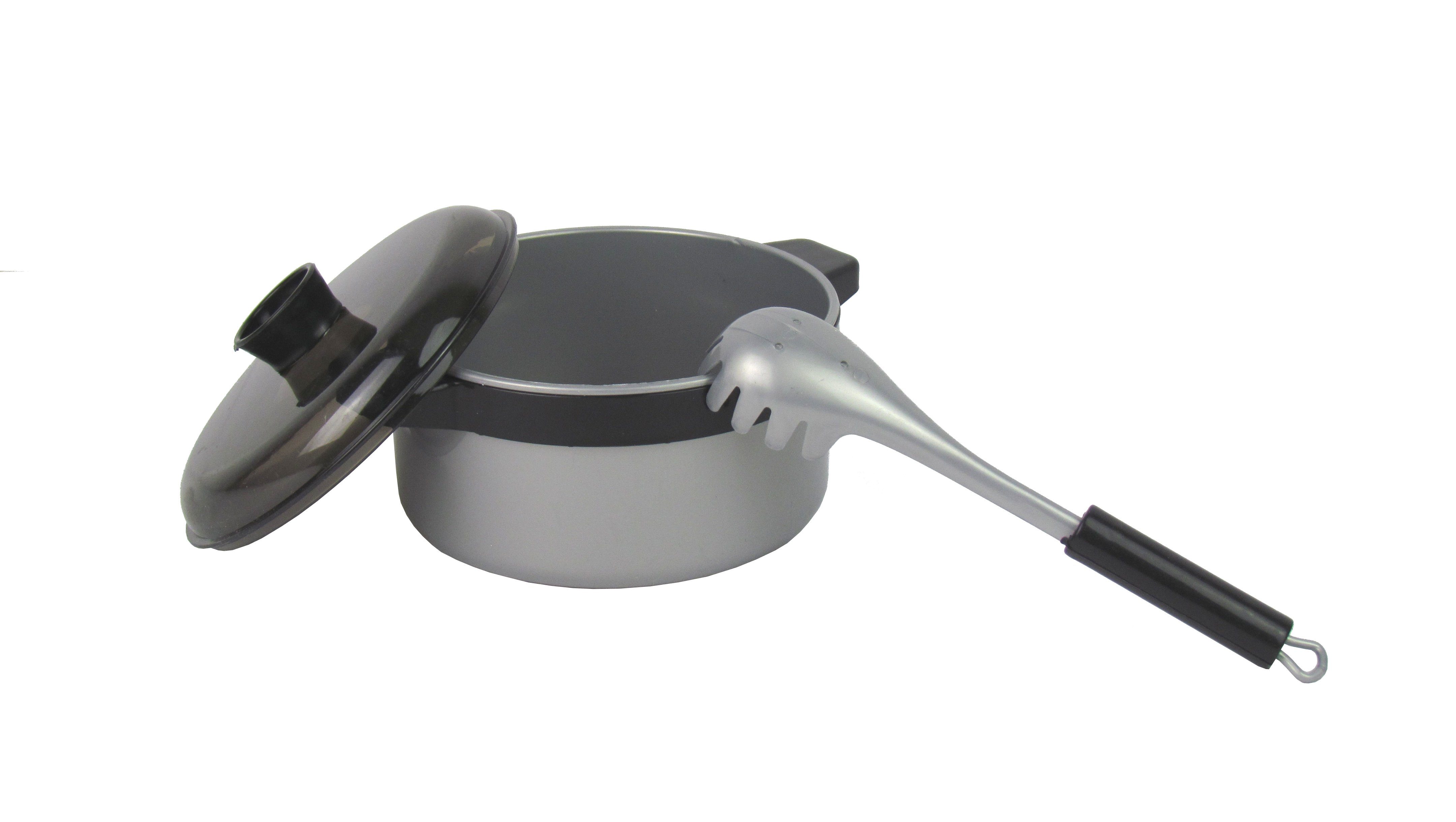 Free & Easy Kinder-Haushaltsset – 2 Töpfe inkl. Deckel, 1 Pfanne Küchen-Zubehör und Kochbesteck, (9-tlg)