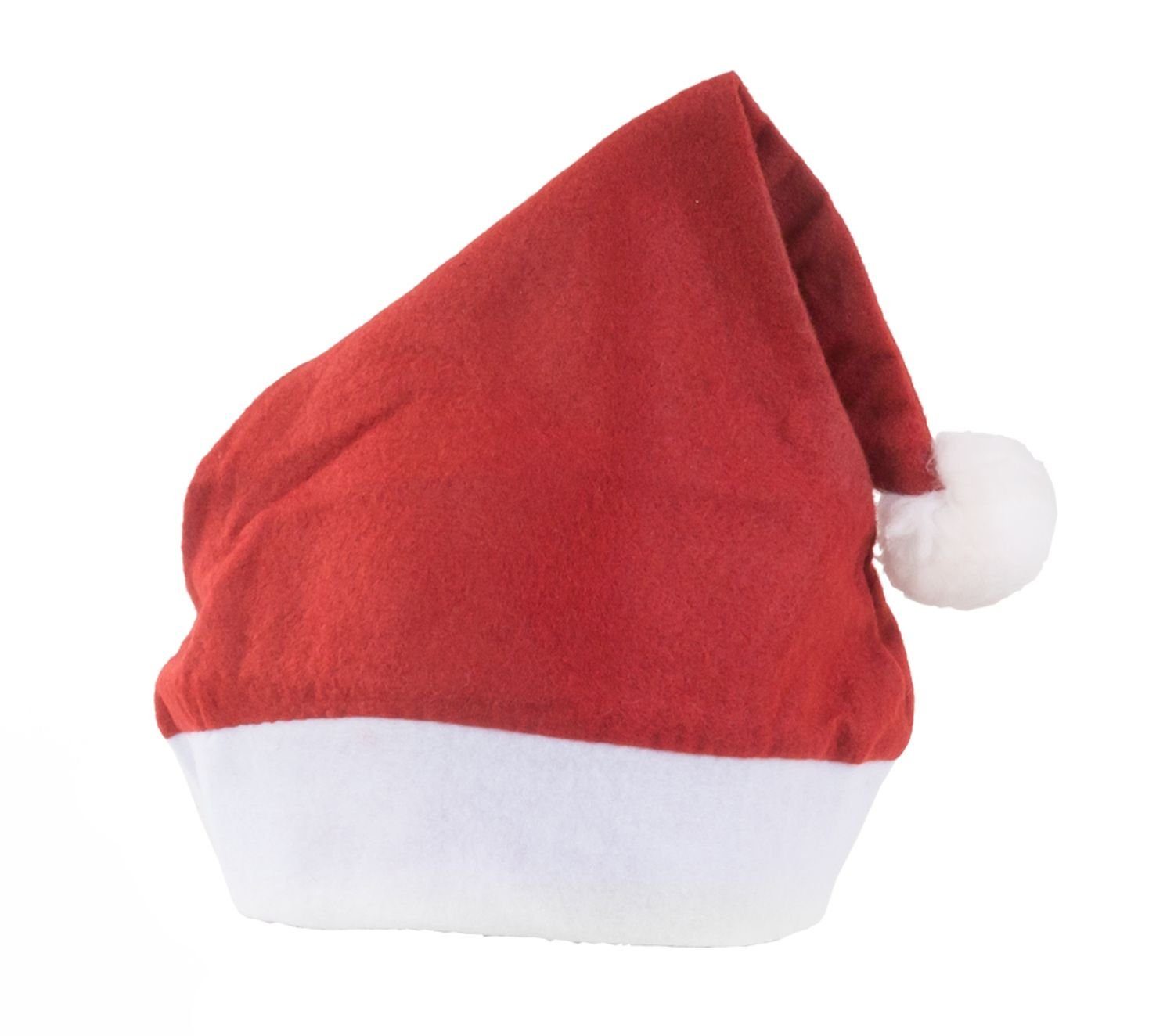 BURI Bommelmütze Weihnachtsmann-Mütze Hut Weihnachtsbommel Weihnachtsfeier günstig online kaufen