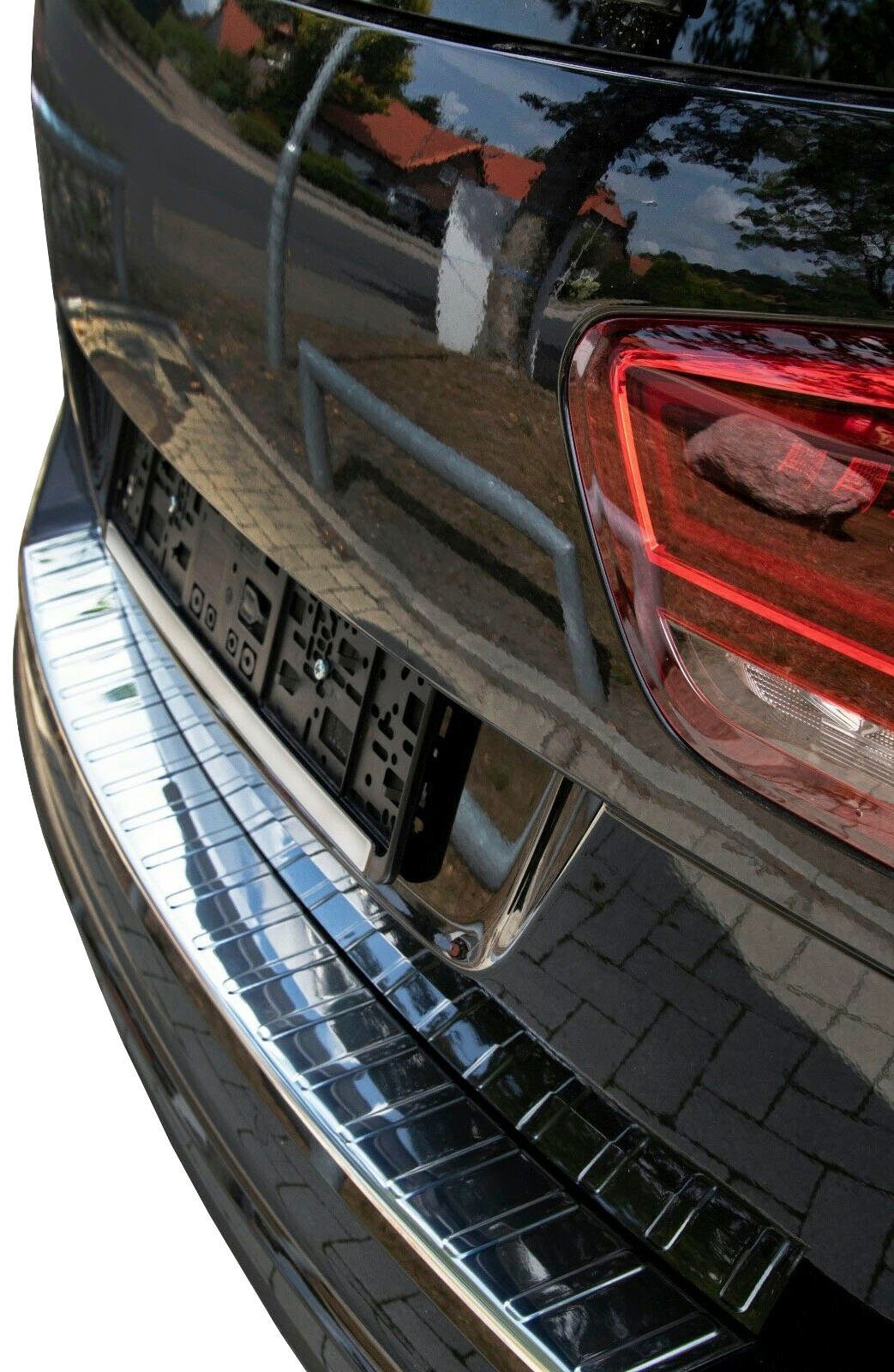 RECAMBO poliert Edelstahl SHARAN chrom II, ab 2010, ALHAMBRA II, für VW SEAT Ladekantenschutz, Zubehör