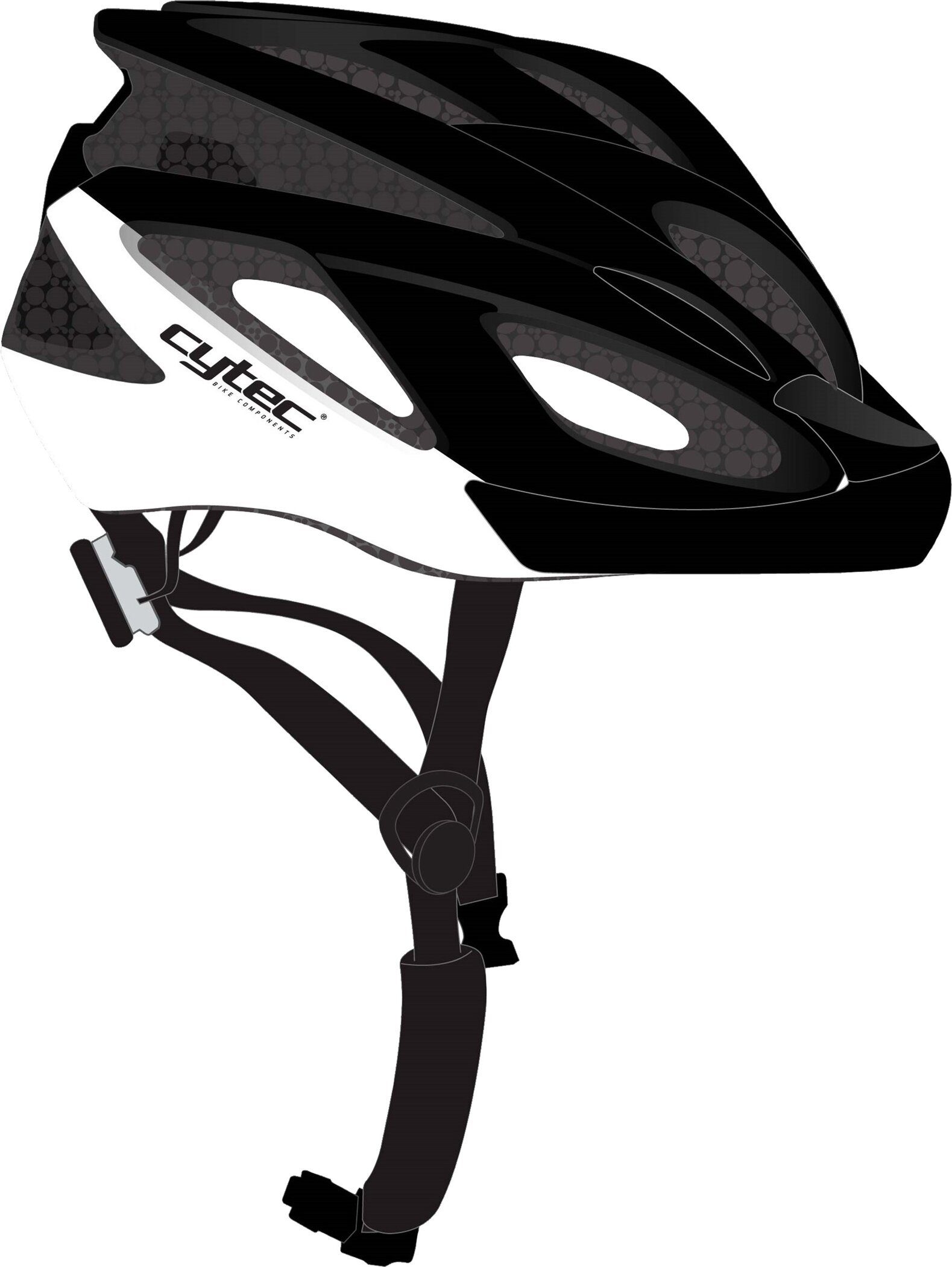 Cytec Fahrradhelm Fahrrad-Helm Leader 2.10 SCHWARZ/WEIß/MATT