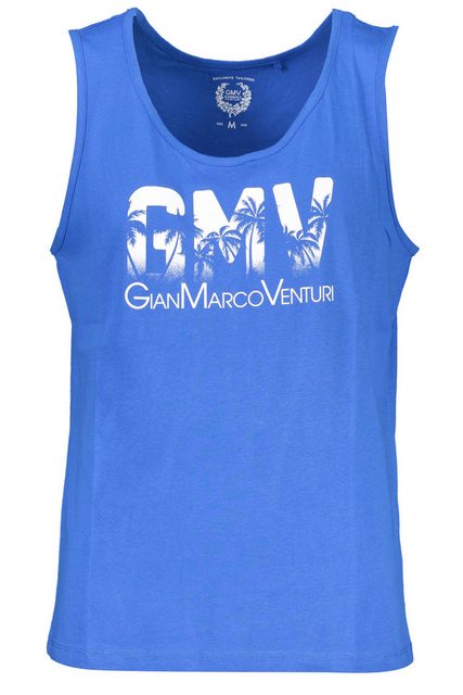 GIAN MARCO VENTURI T-Shirt Stylisches Herren-Tanktop Blau mit Rundhals und günstig online kaufen