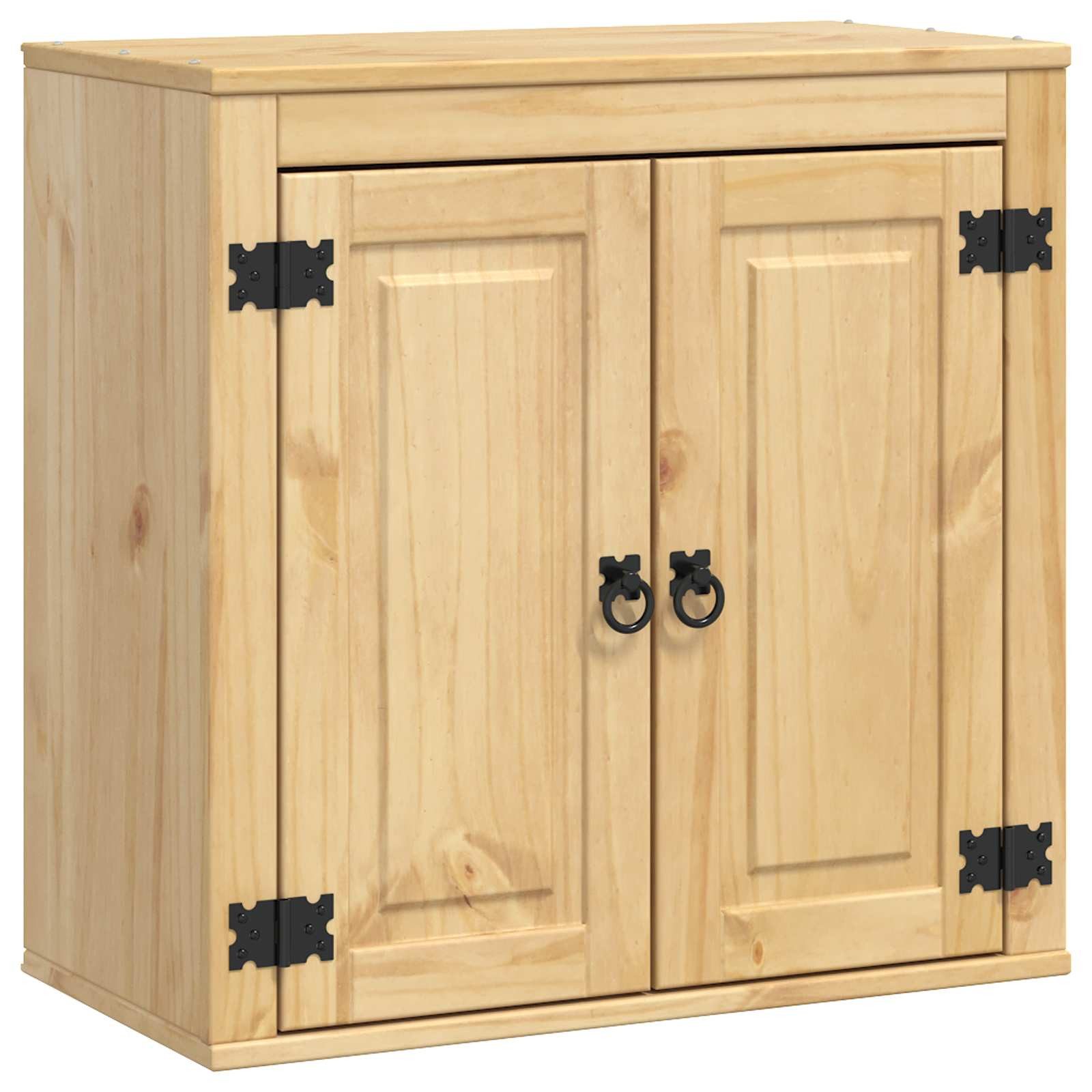 vidaXL Hängeschrank 60 x 32 x 60 cm Schrank mit Regal Honig 60x32x40 cm Massives Kiefernh