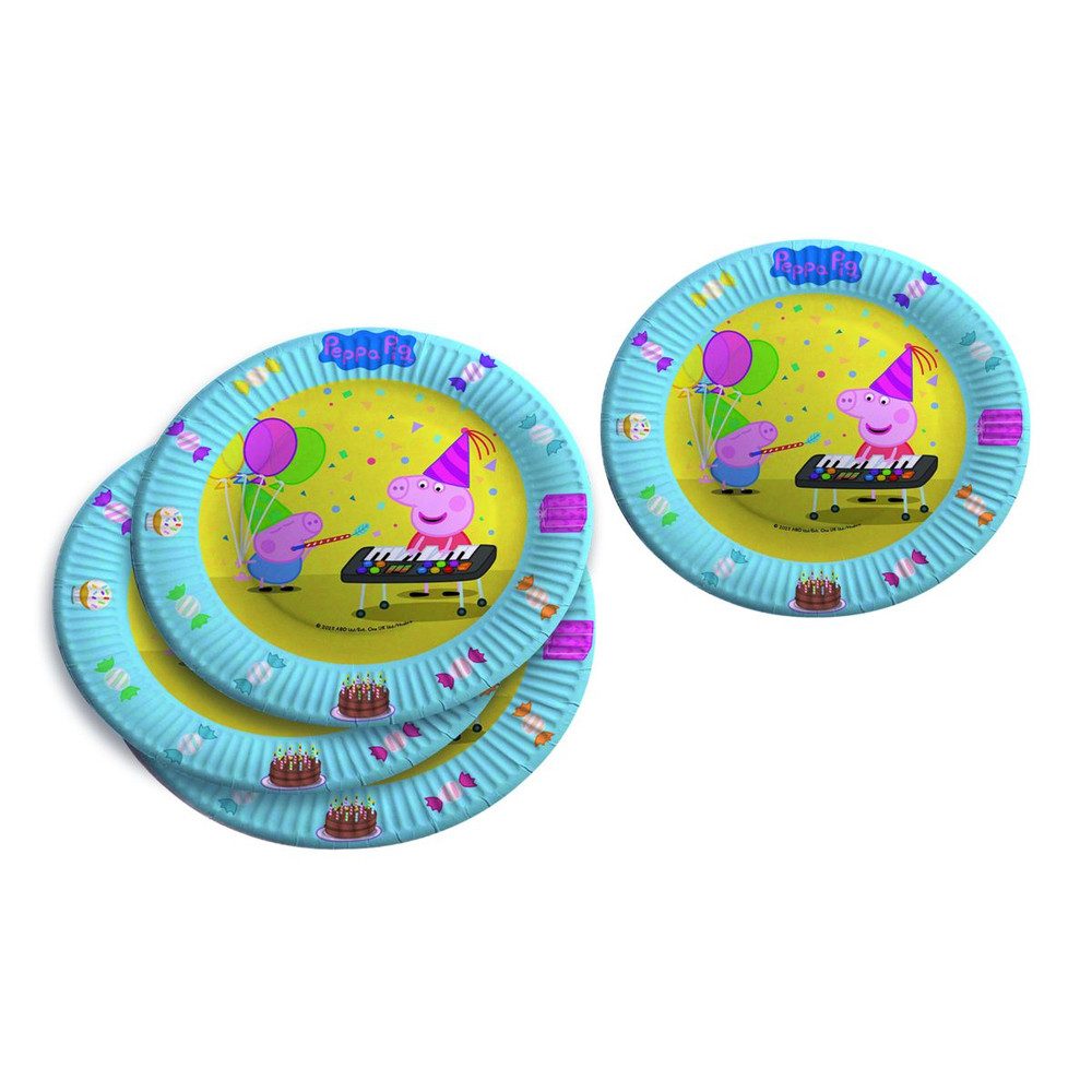 TIB Heyne Pappteller Peppa Pig - 6 Pappteller - ca. Ø 23 cm, (6 St)