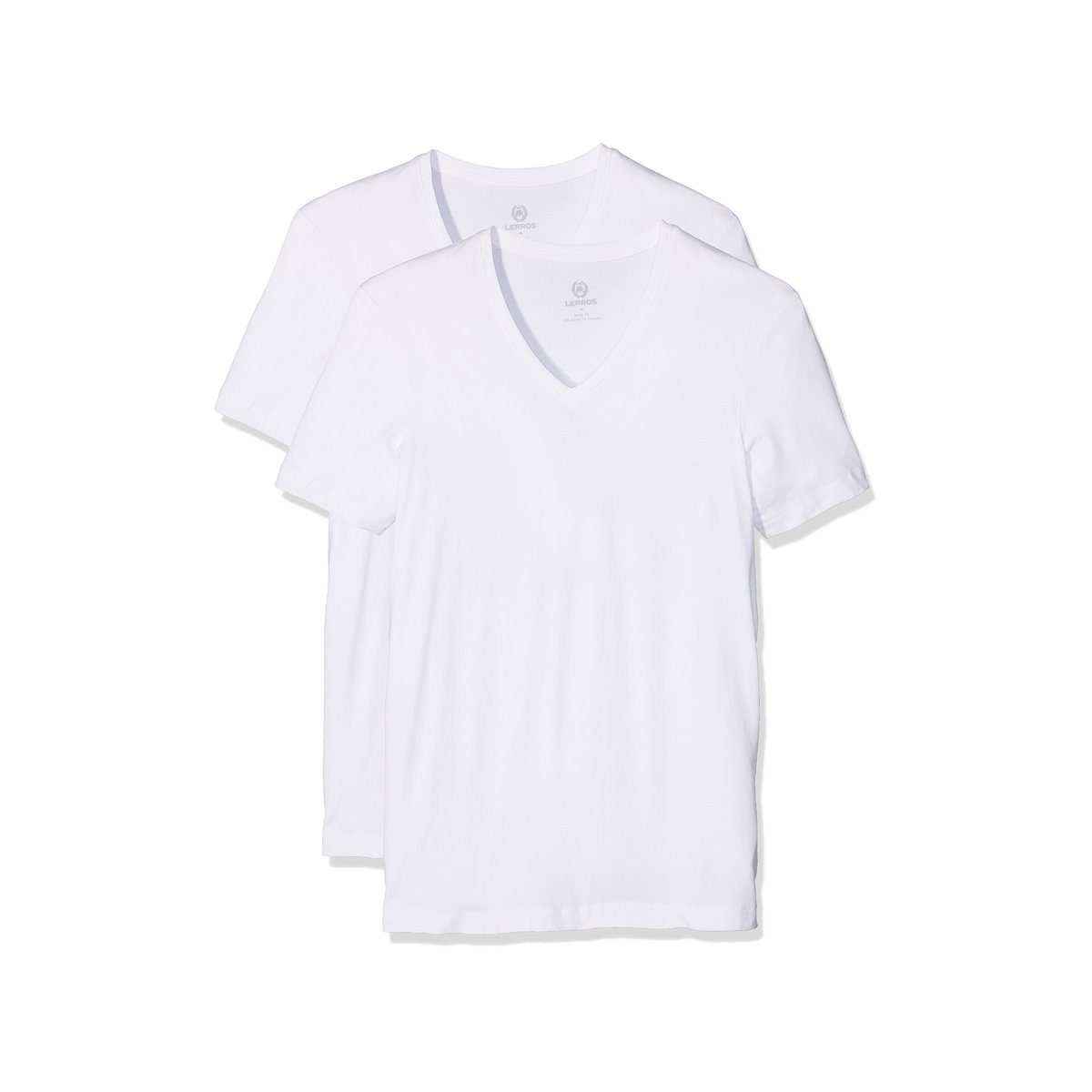 LERROS V-Shirt weiß regular (1-tlg)