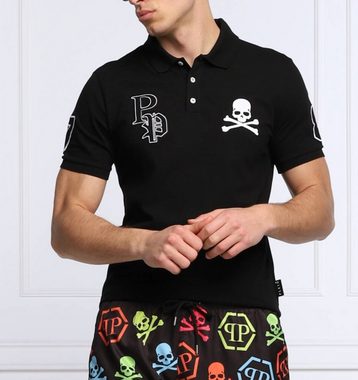 PHILIPP PLEIN Poloshirt PHILIPP PLEIN Polo Shirt Polohemd SS Multi Skull Logo Hemd Polohemd T-