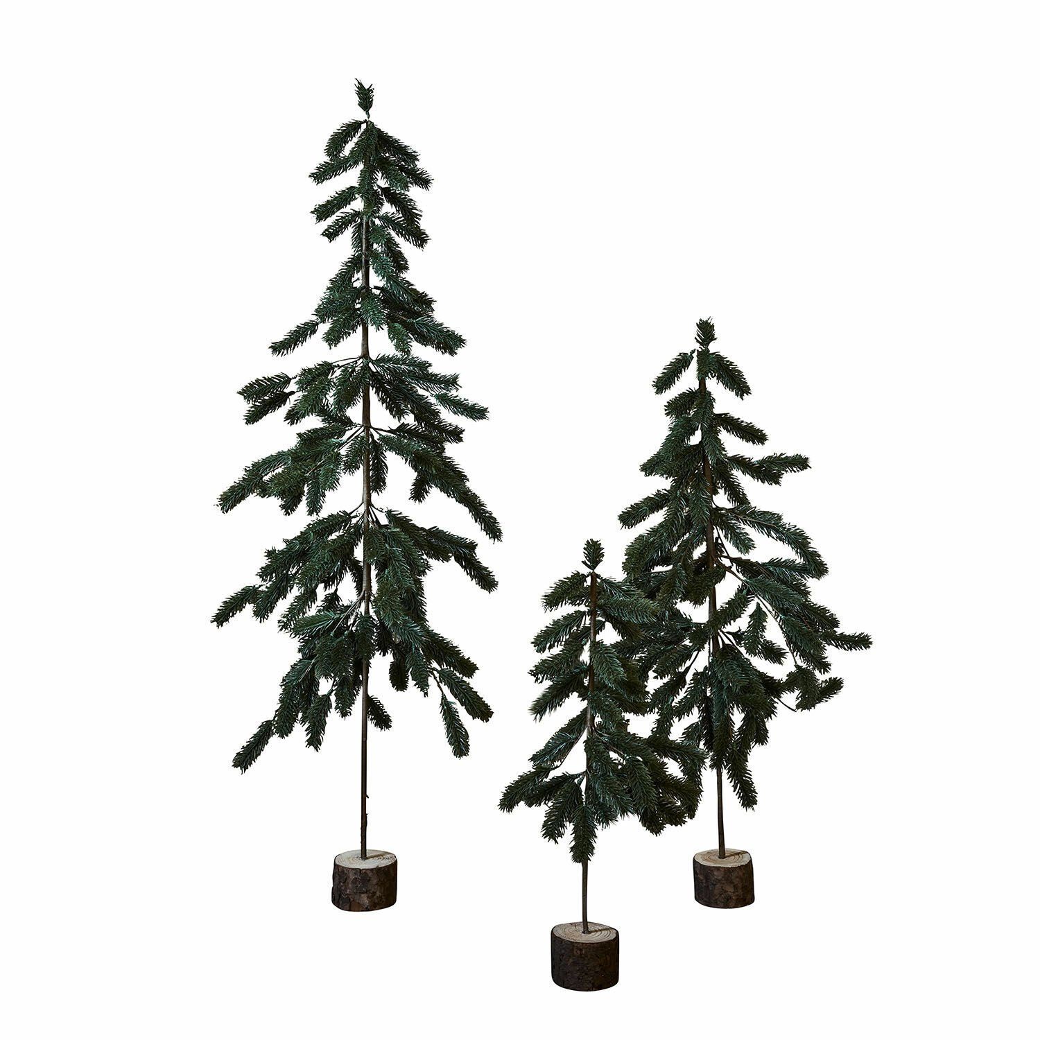 Mirabeau Künstlicher Weihnachtsbaum Weihnachtsbaum 3er Set Lorin grün