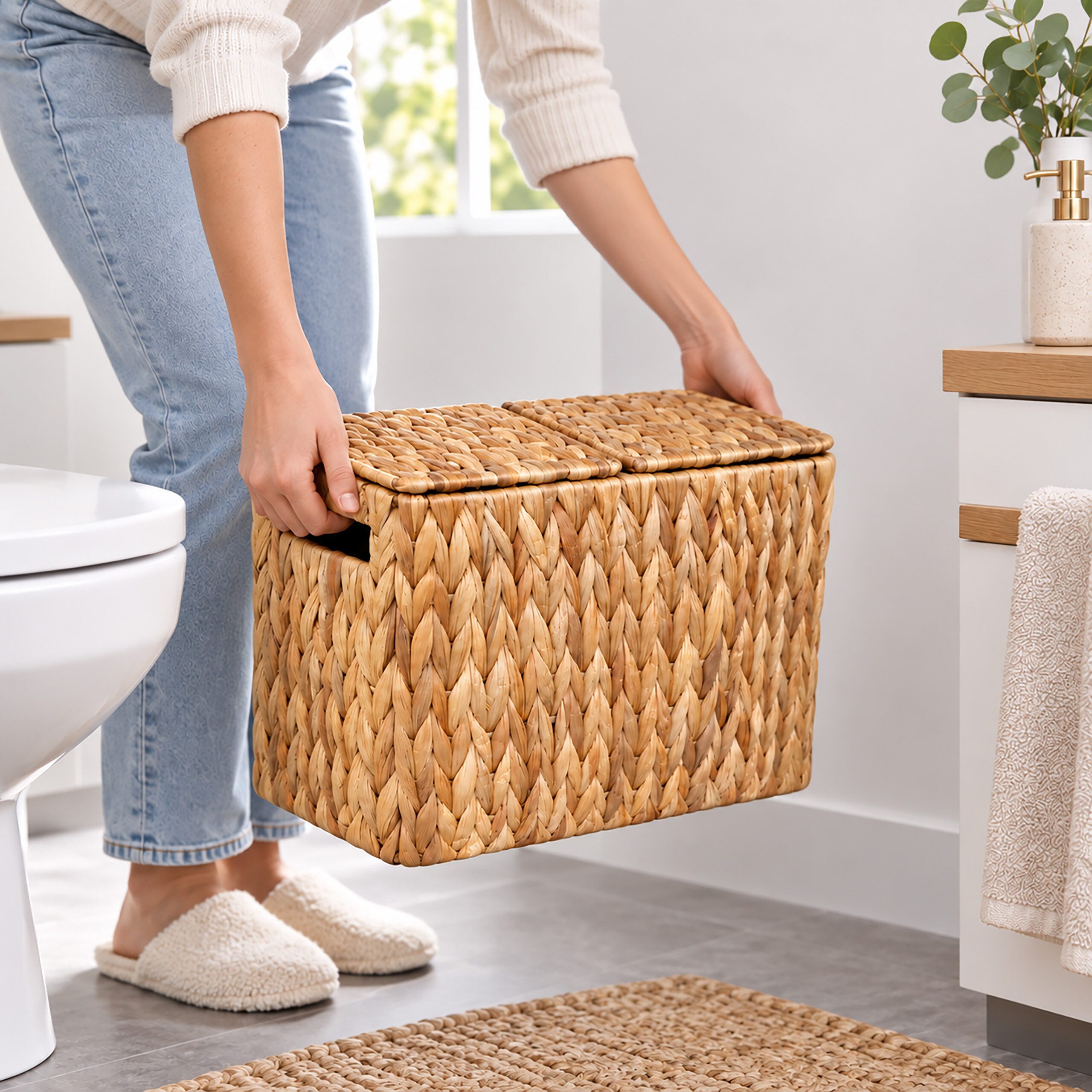 relaxdays Toiletten-Ersatzrollenhalter Toilettenpapier Aufbewahrung 6 Rollen (1-St) – Bild 5 von 5