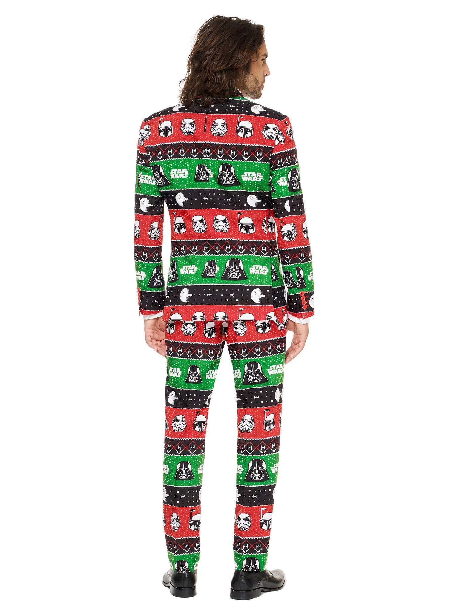 Opposuits Partyanzug Star Wars Festive Force Anzug - Faschingskostüm, Möge das Fest mit Dir sein - Weihnachtsanzug mit Star Wars-Motiven